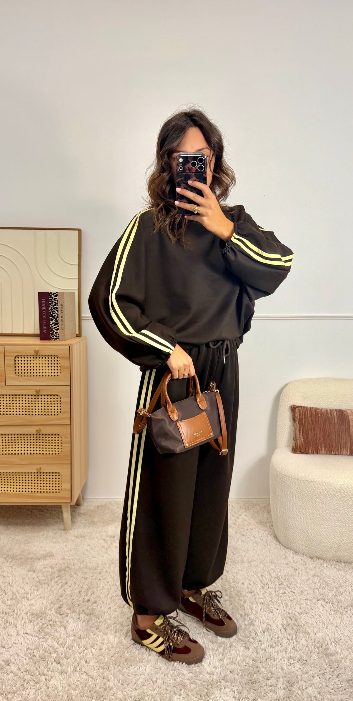Ensemble jogging Choco bandes Jaune