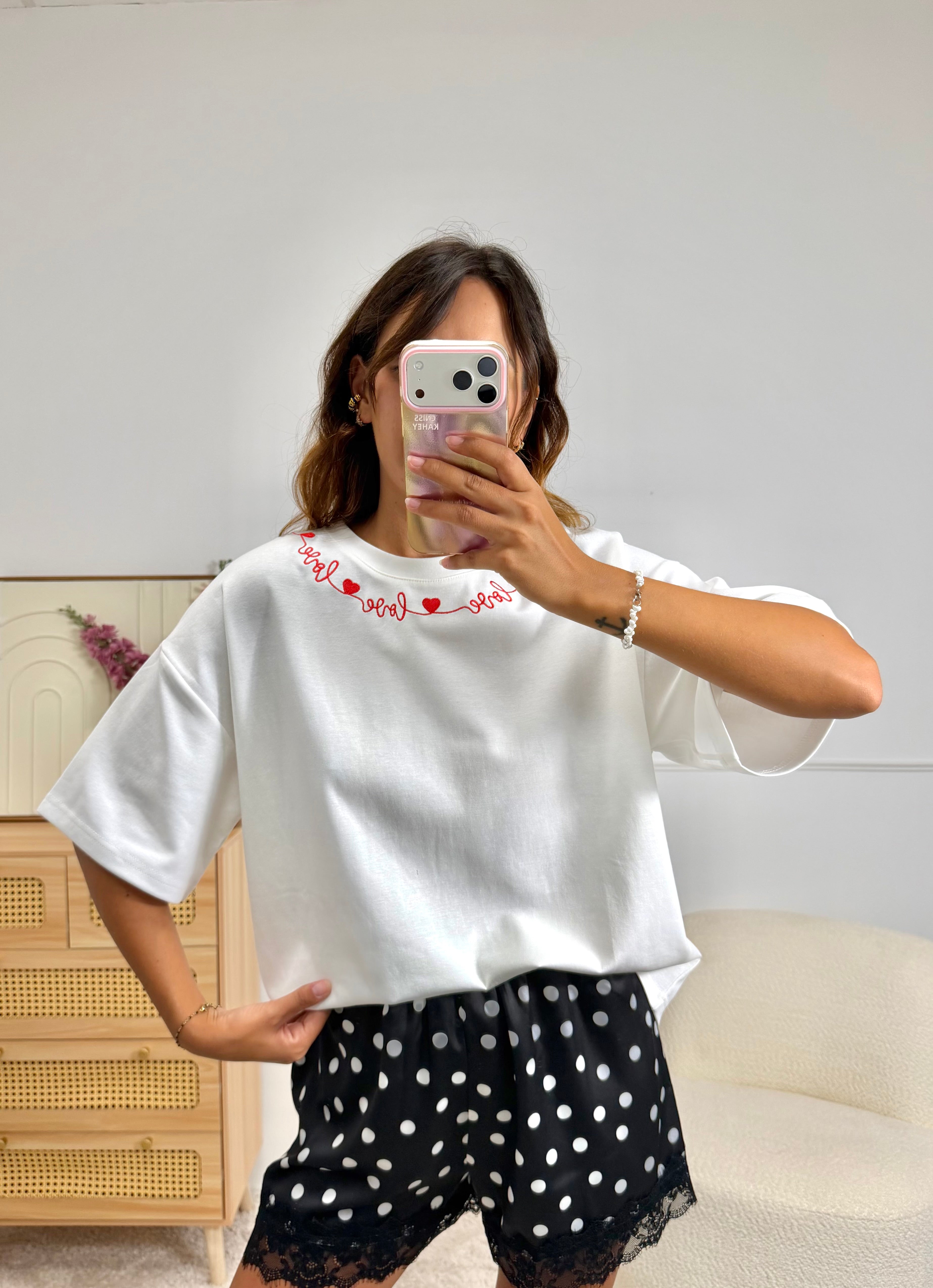 T-Shirt LOVE blanc
