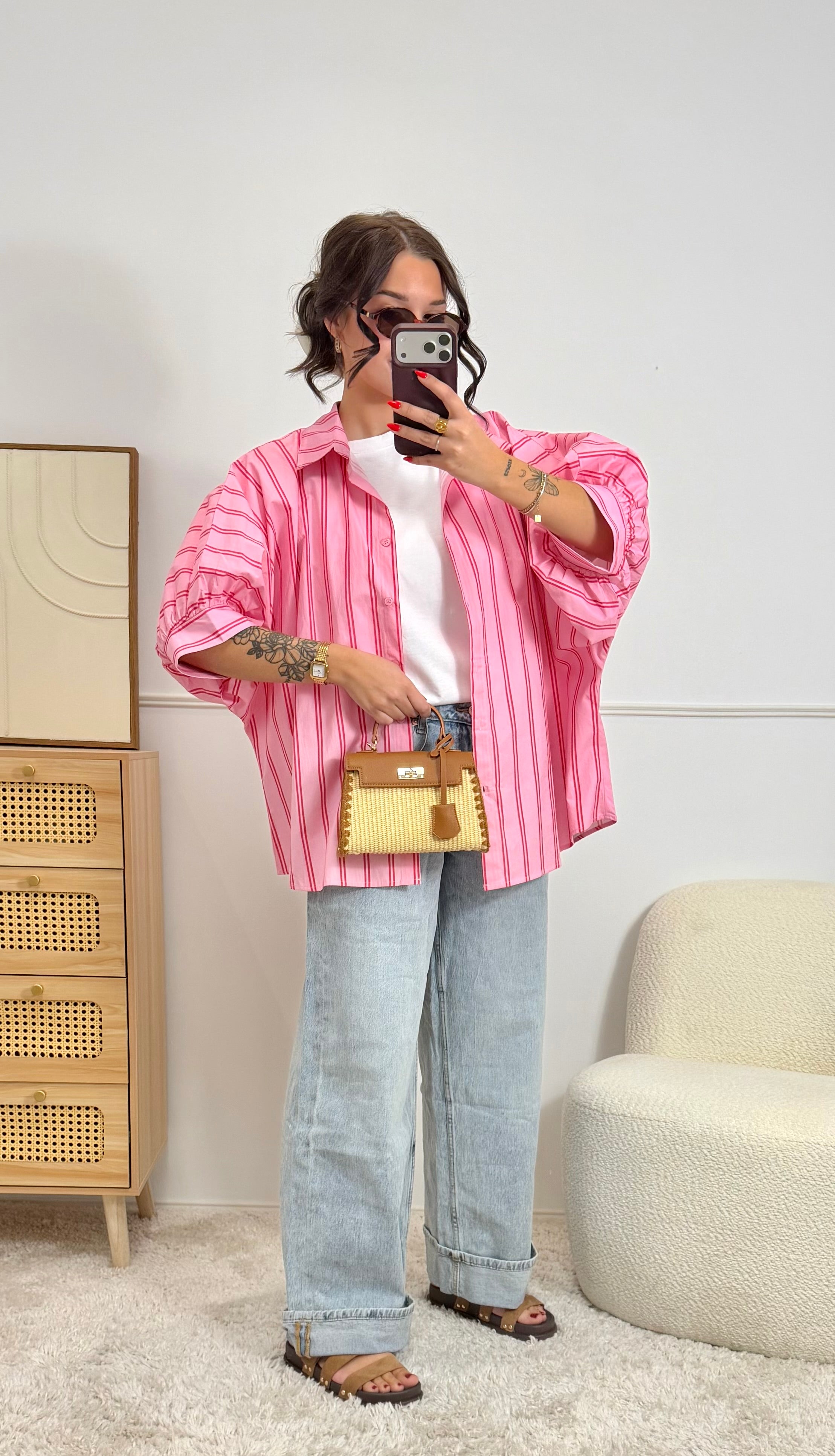 Chemise Ballon Rose