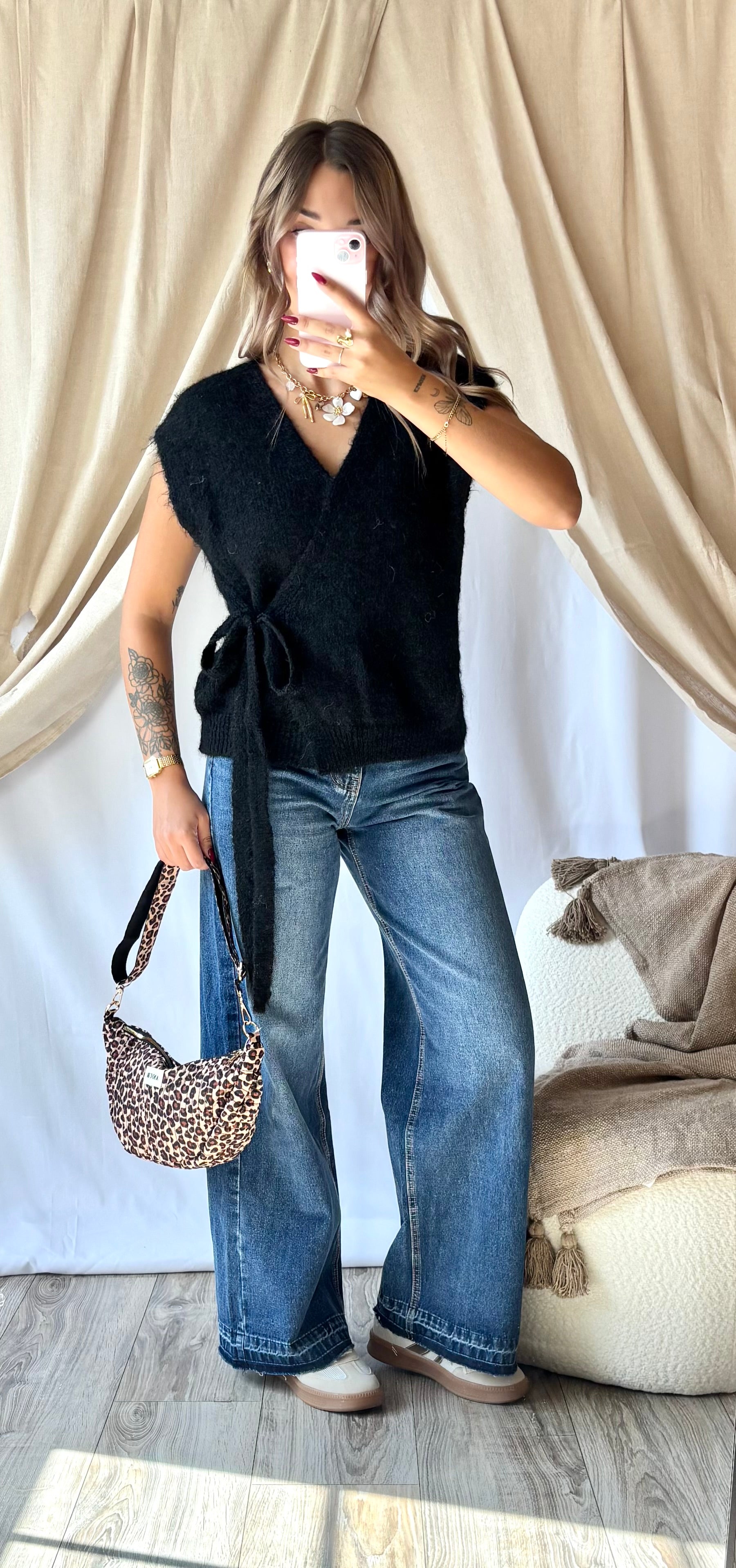 Gilet Cache-Coeur Noir