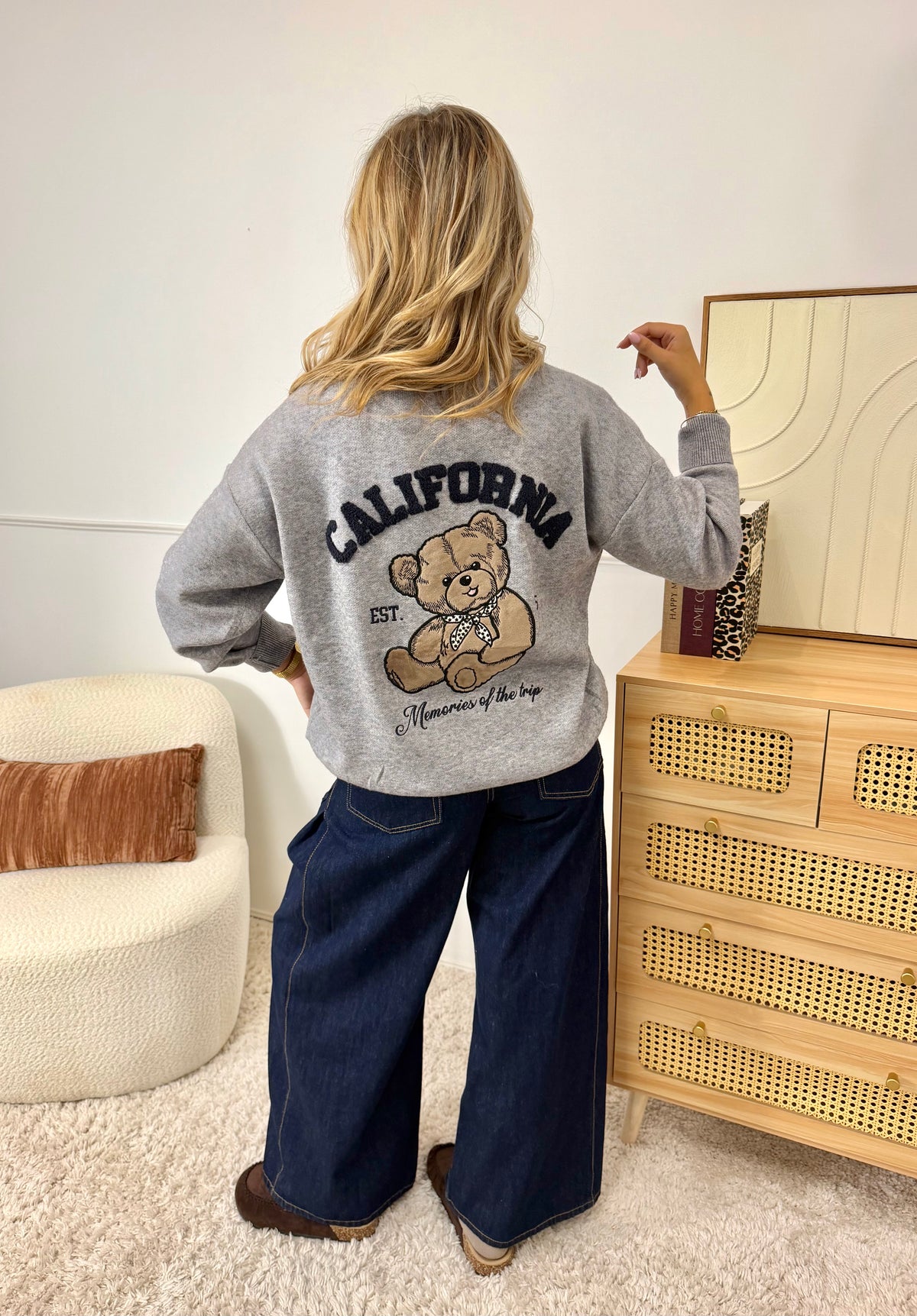 Pull California Teddy Gris