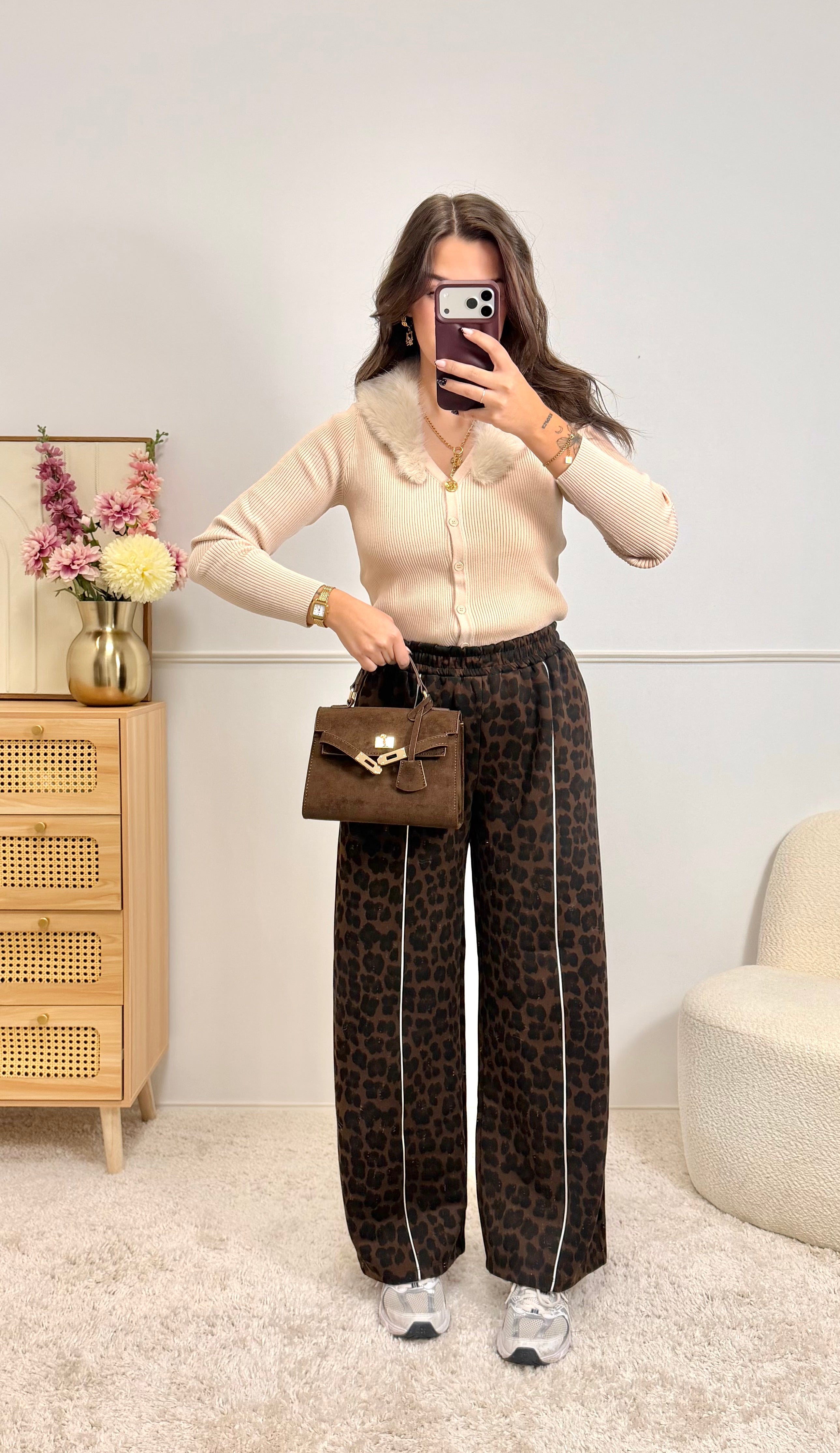 Pantalon Jogging Léopard