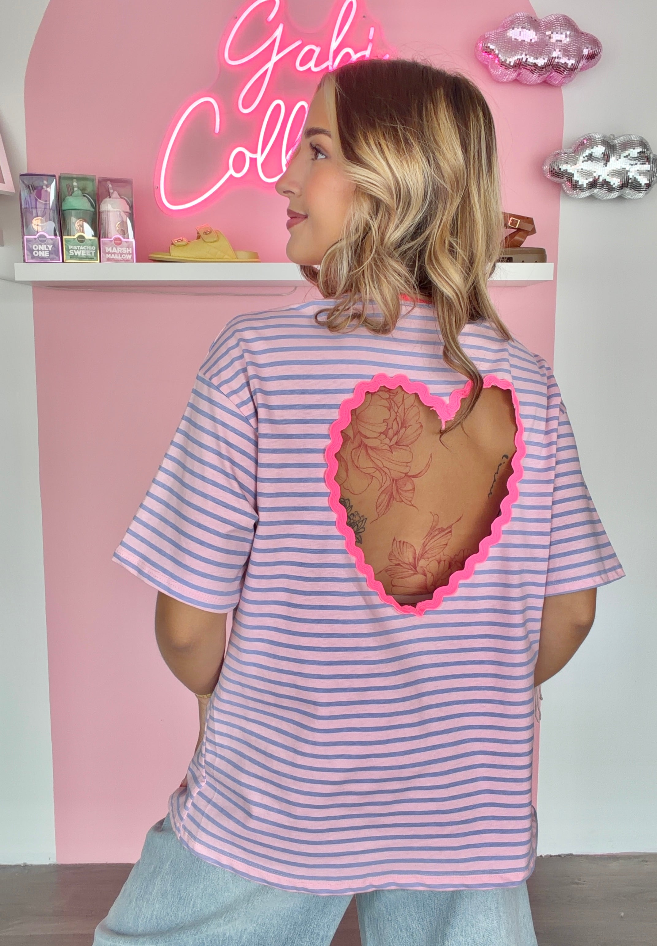 T-Shirt Cœur Mauve