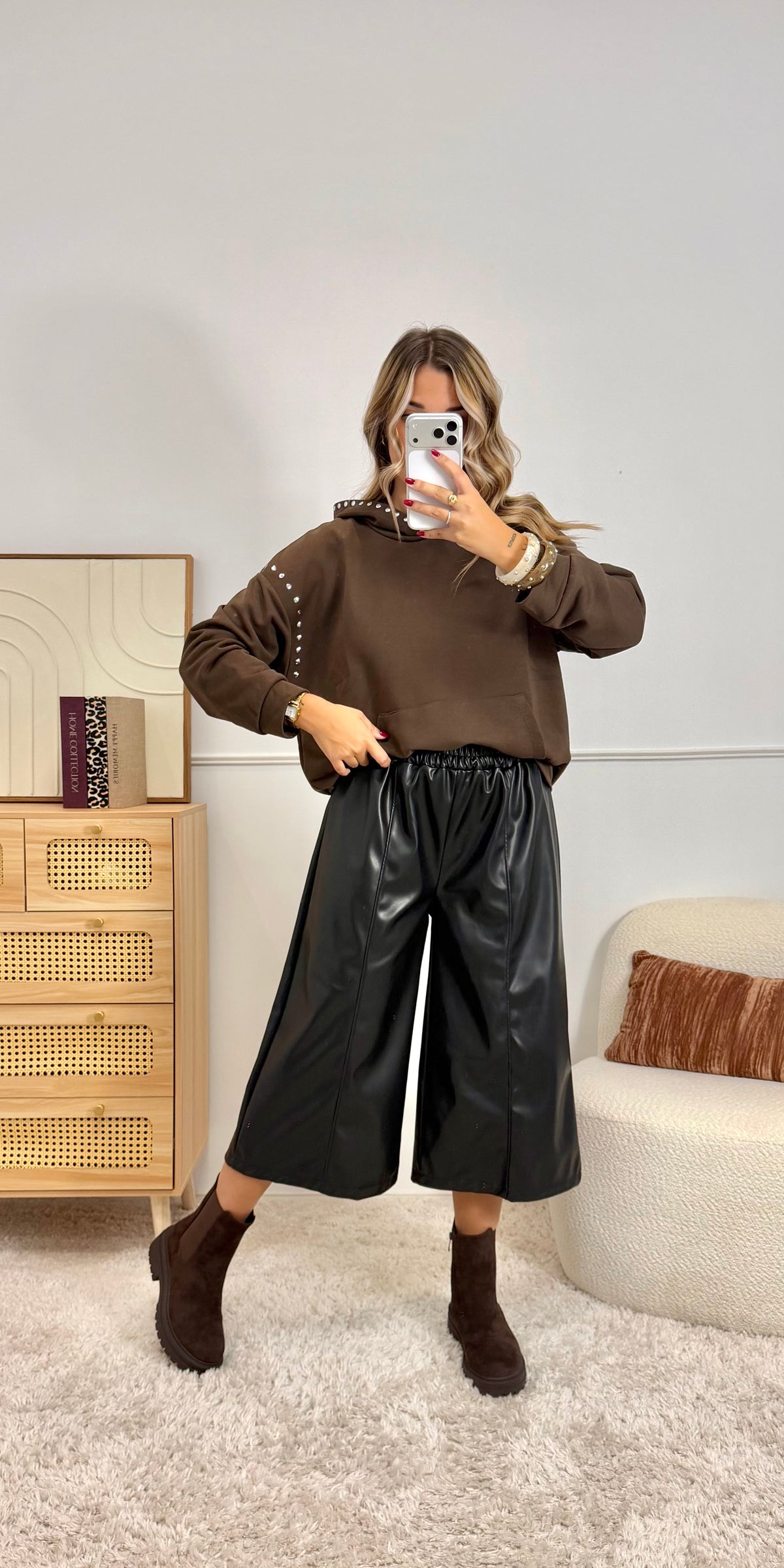 Sweat Capuche Clou Choco