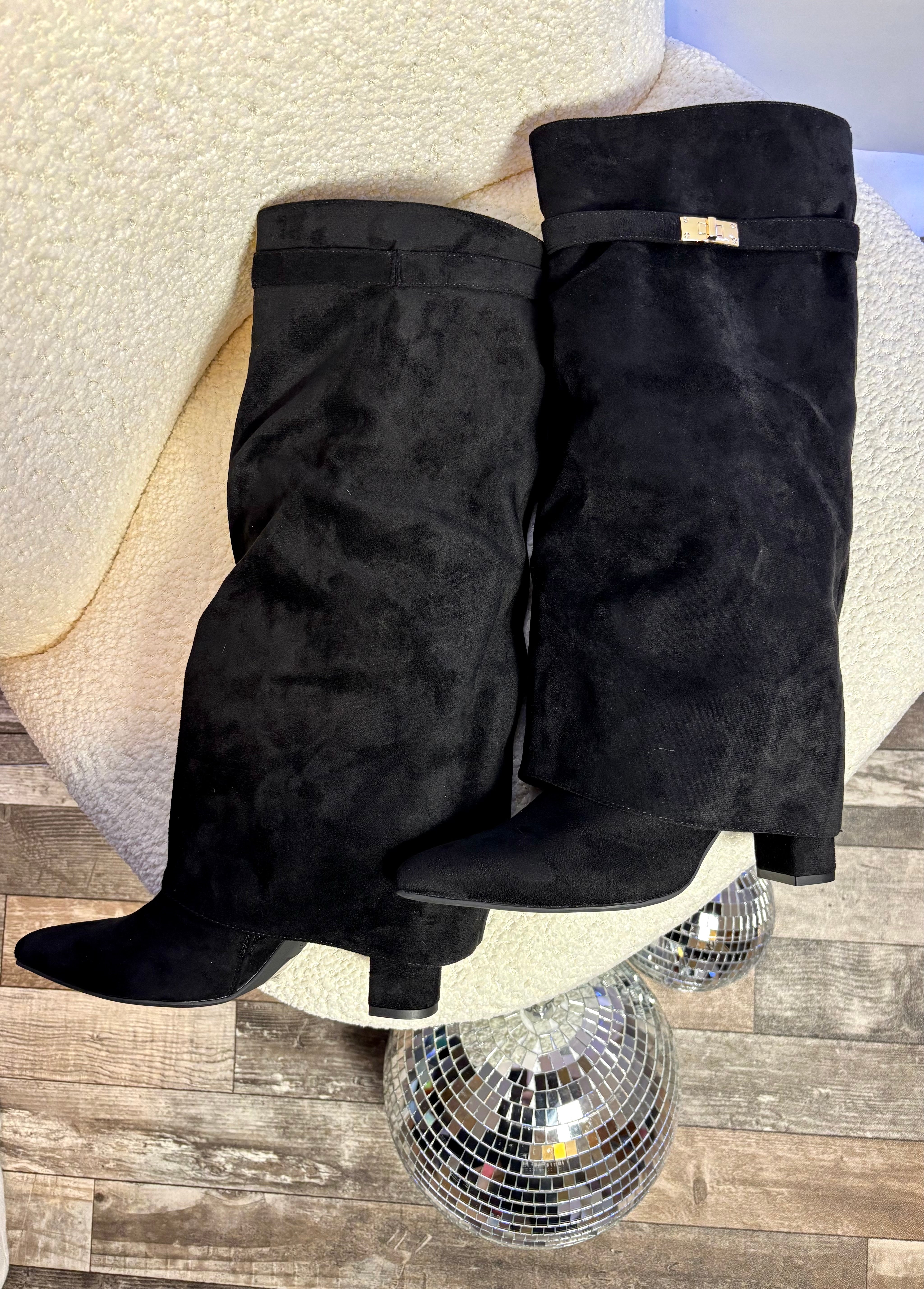 Bottes à Revers Noir