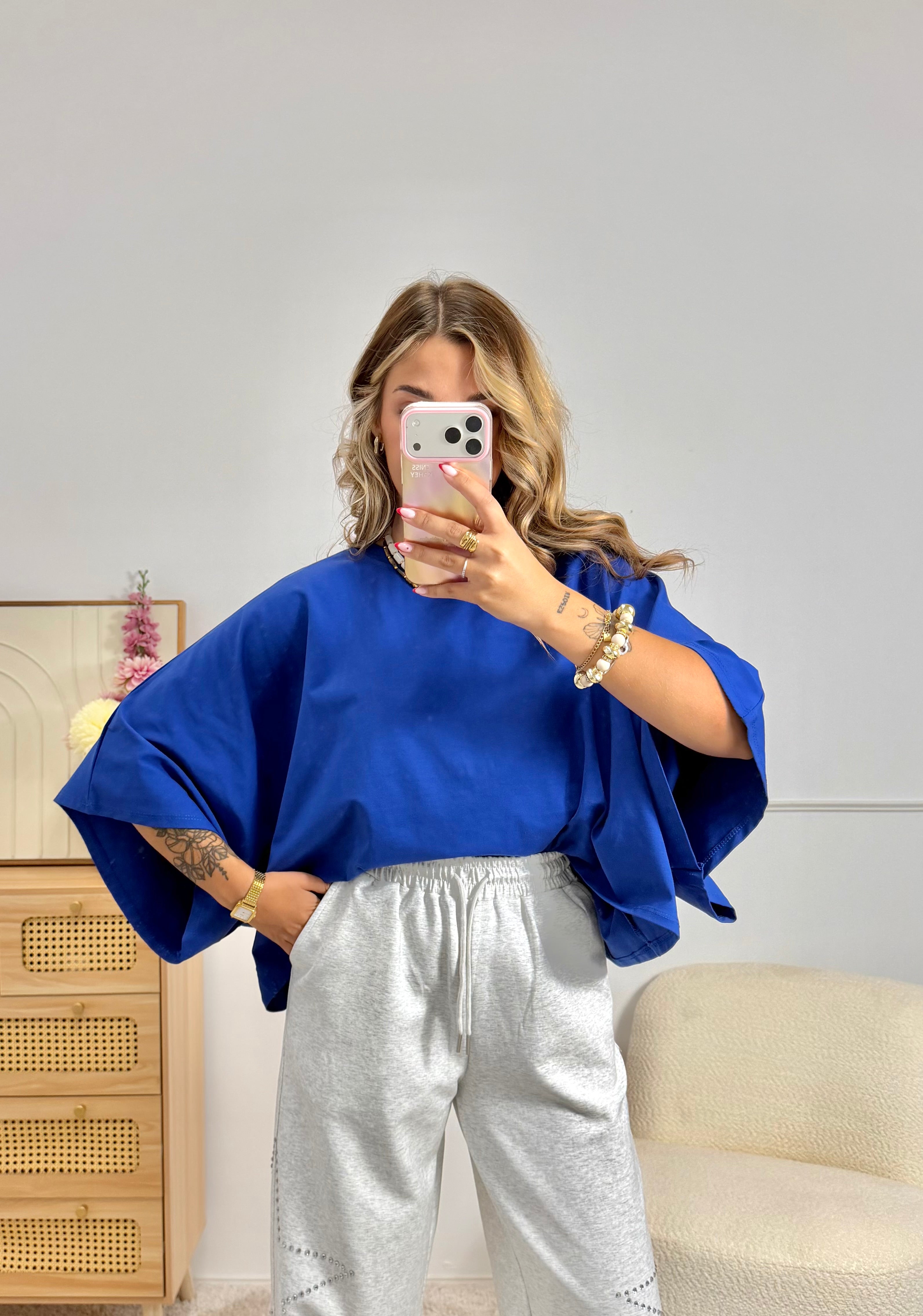 T-Shirt Oversize Bleu Roi