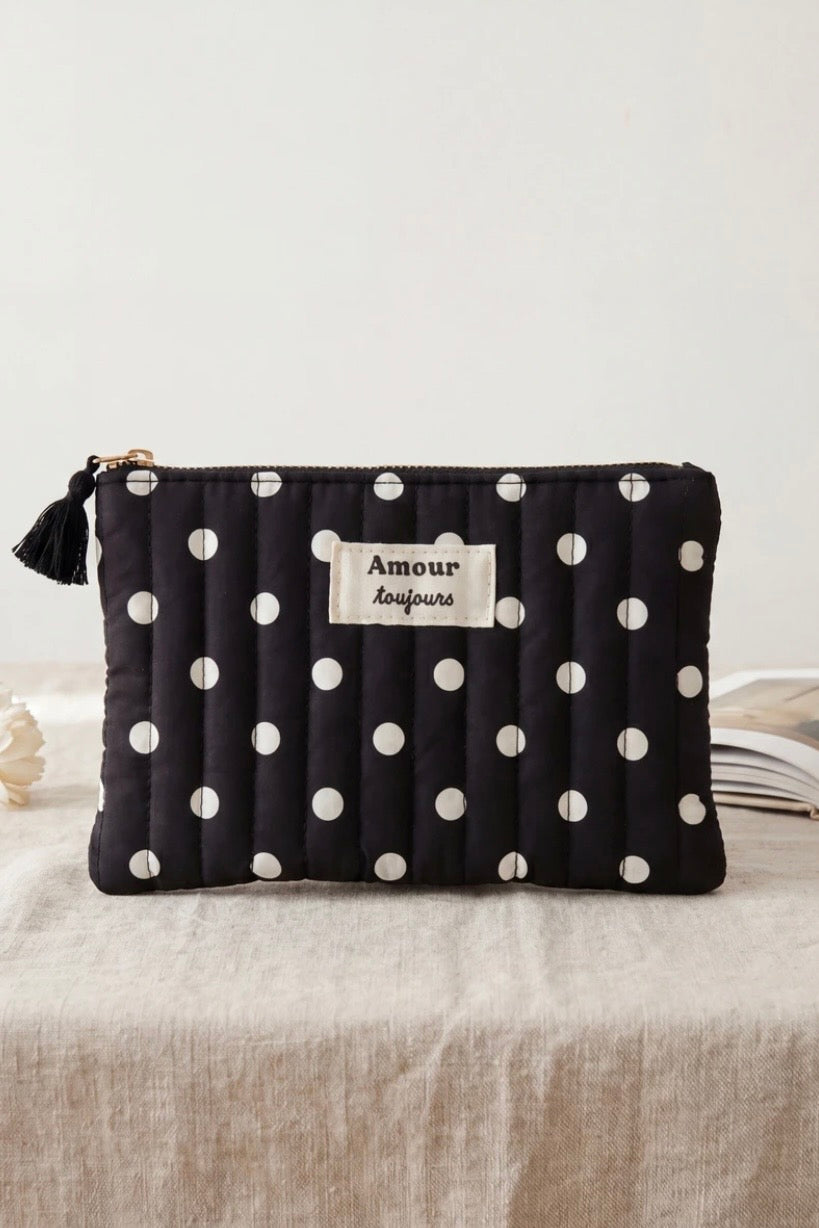 Pochette Pois Noir & Blanc