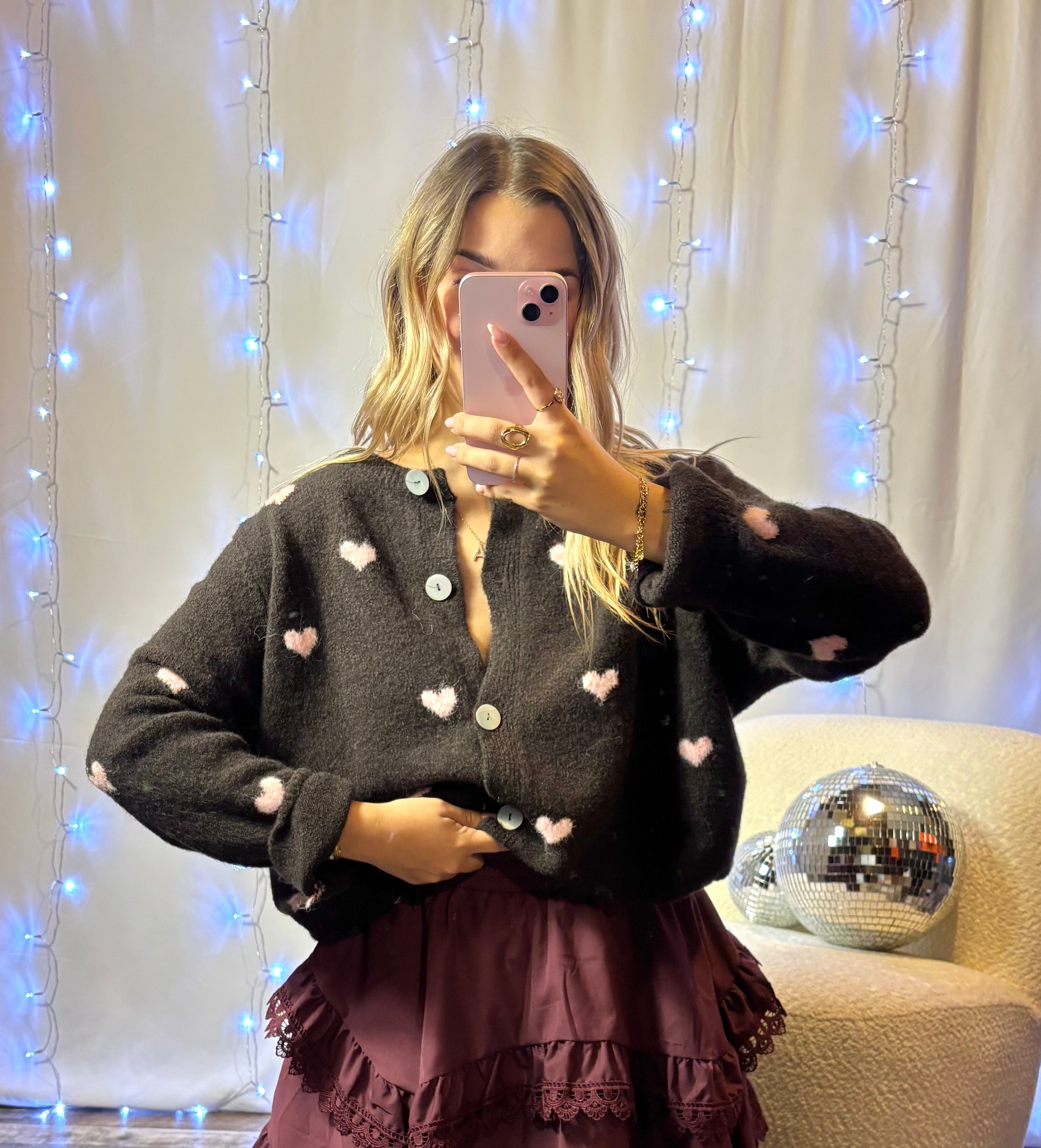 Gilet Cœur Chocolat