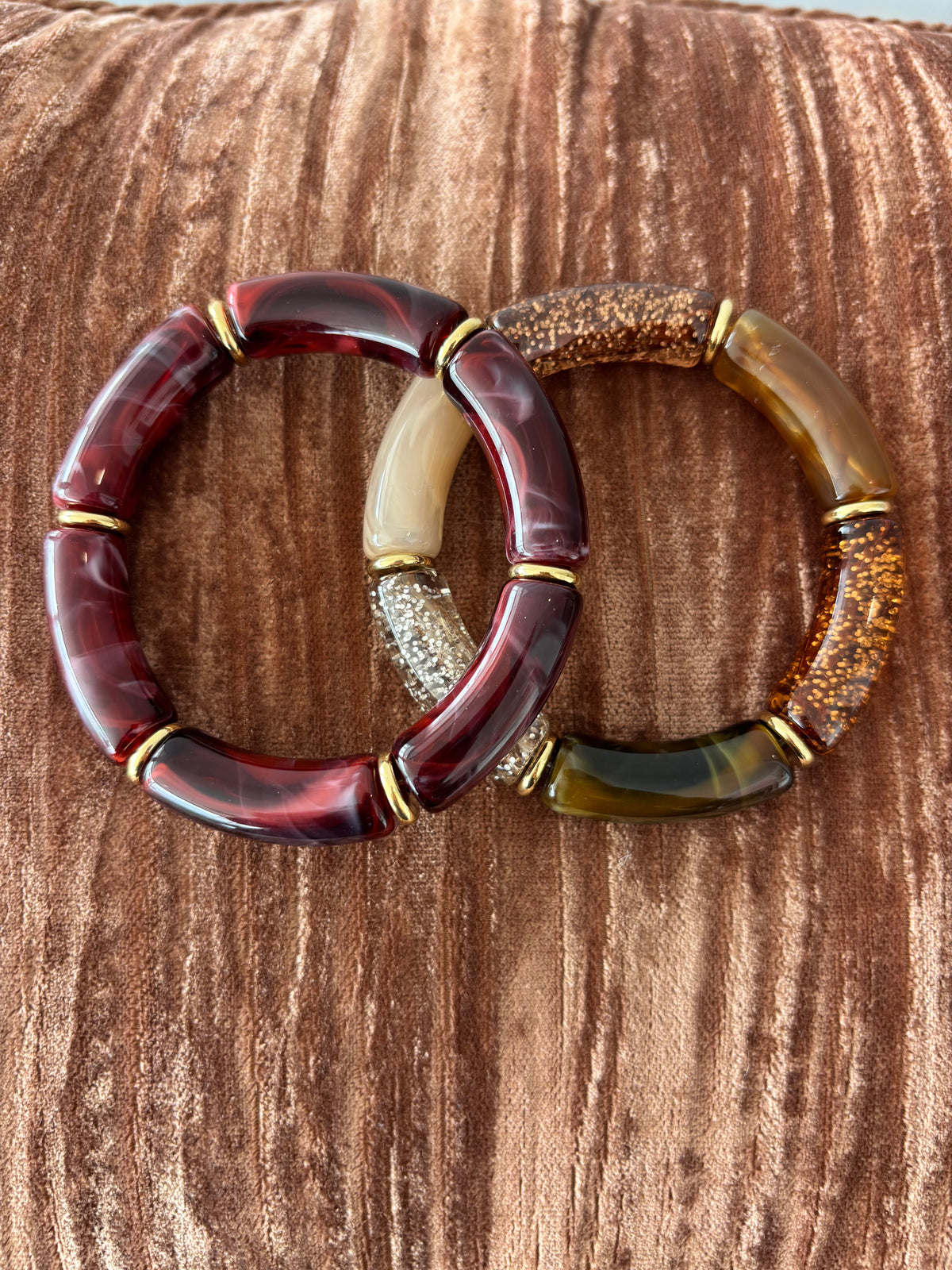 Bracelet élastique perle tube