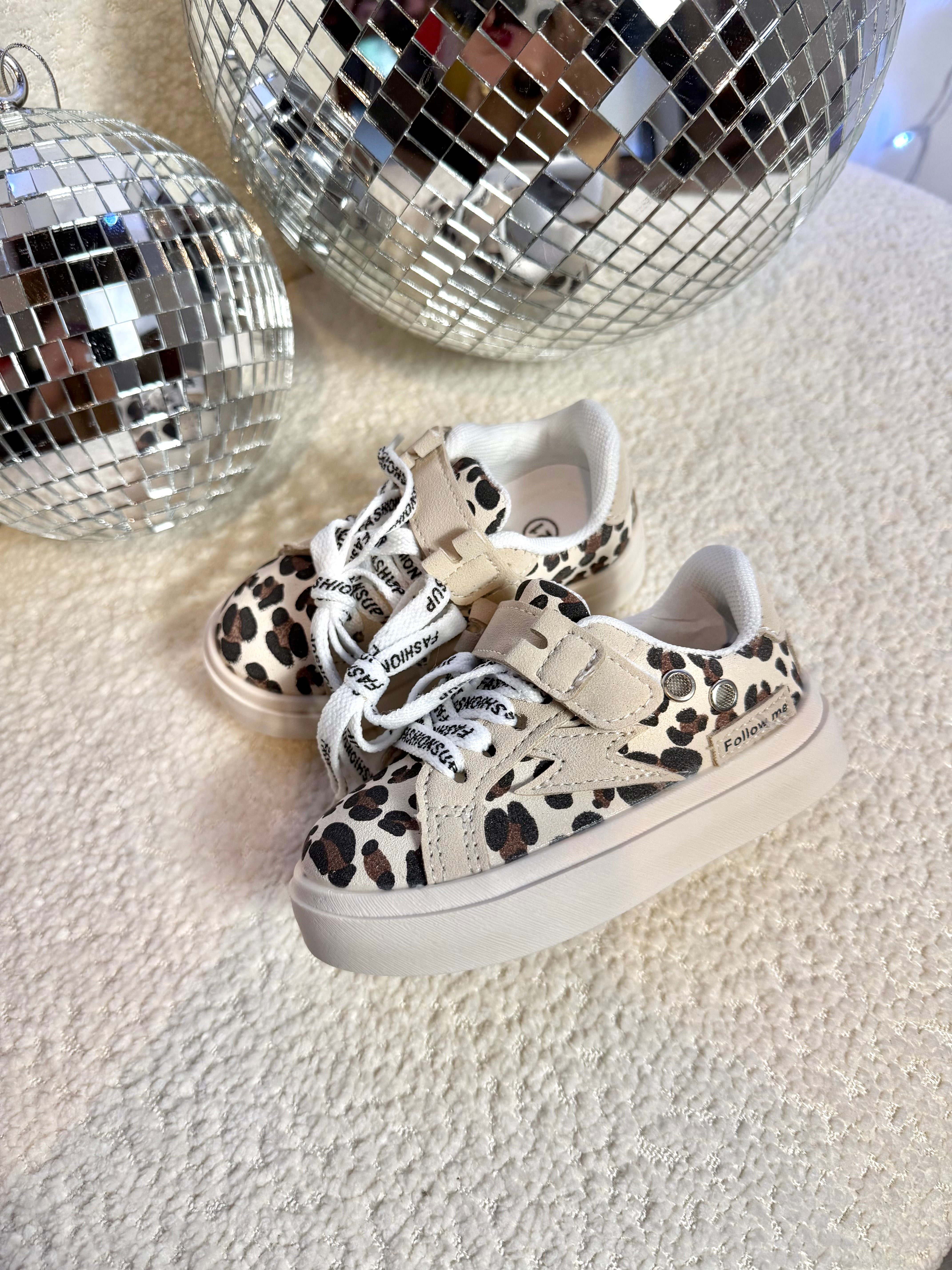 Basket Leopard avec Scratch Enfant