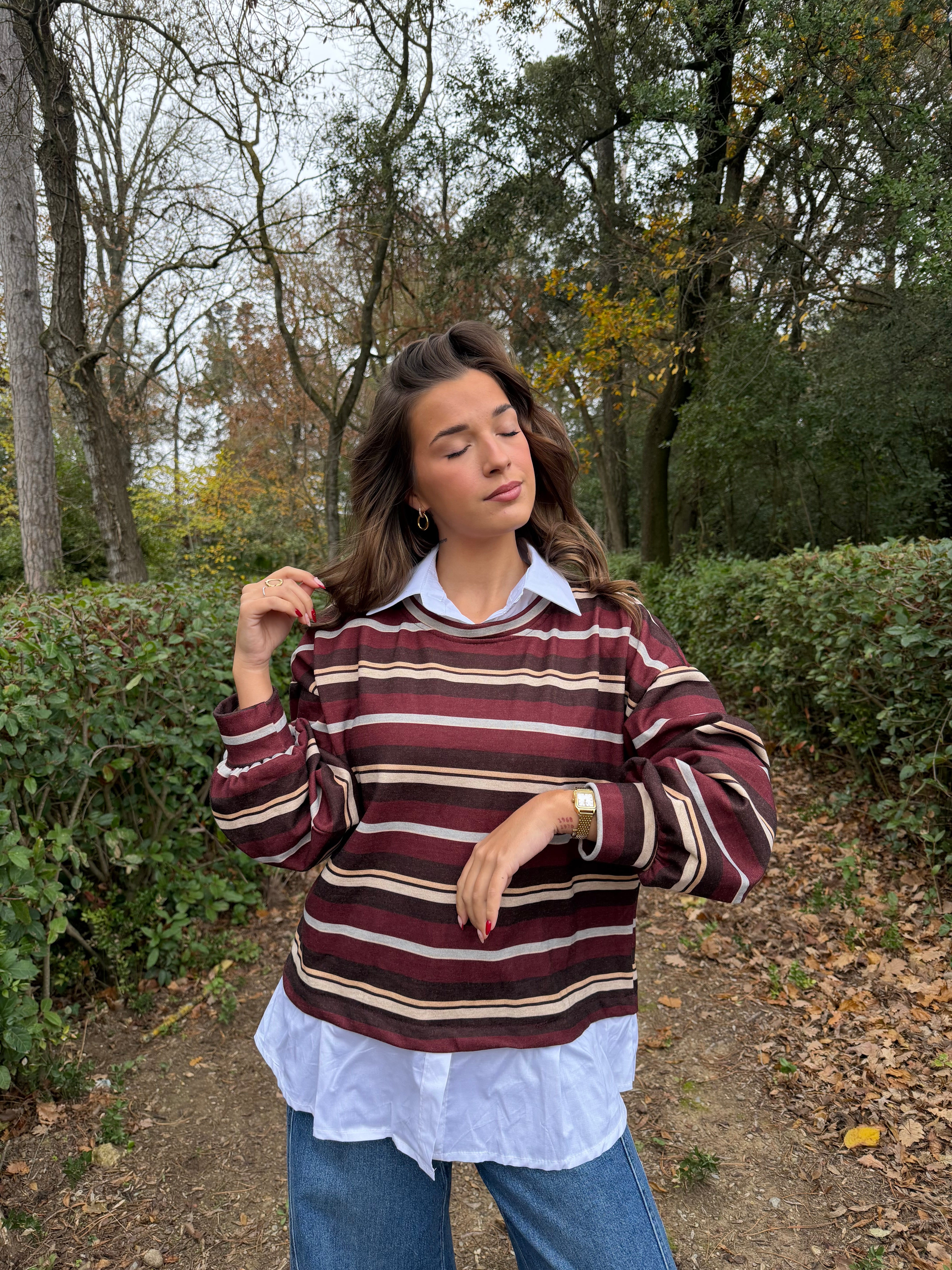 Sweat & Chemise Bordeaux