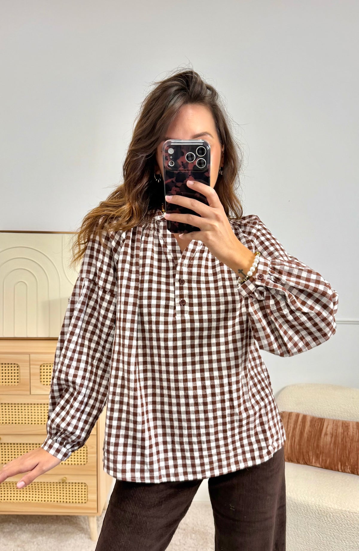 Blouse Vichy Choco