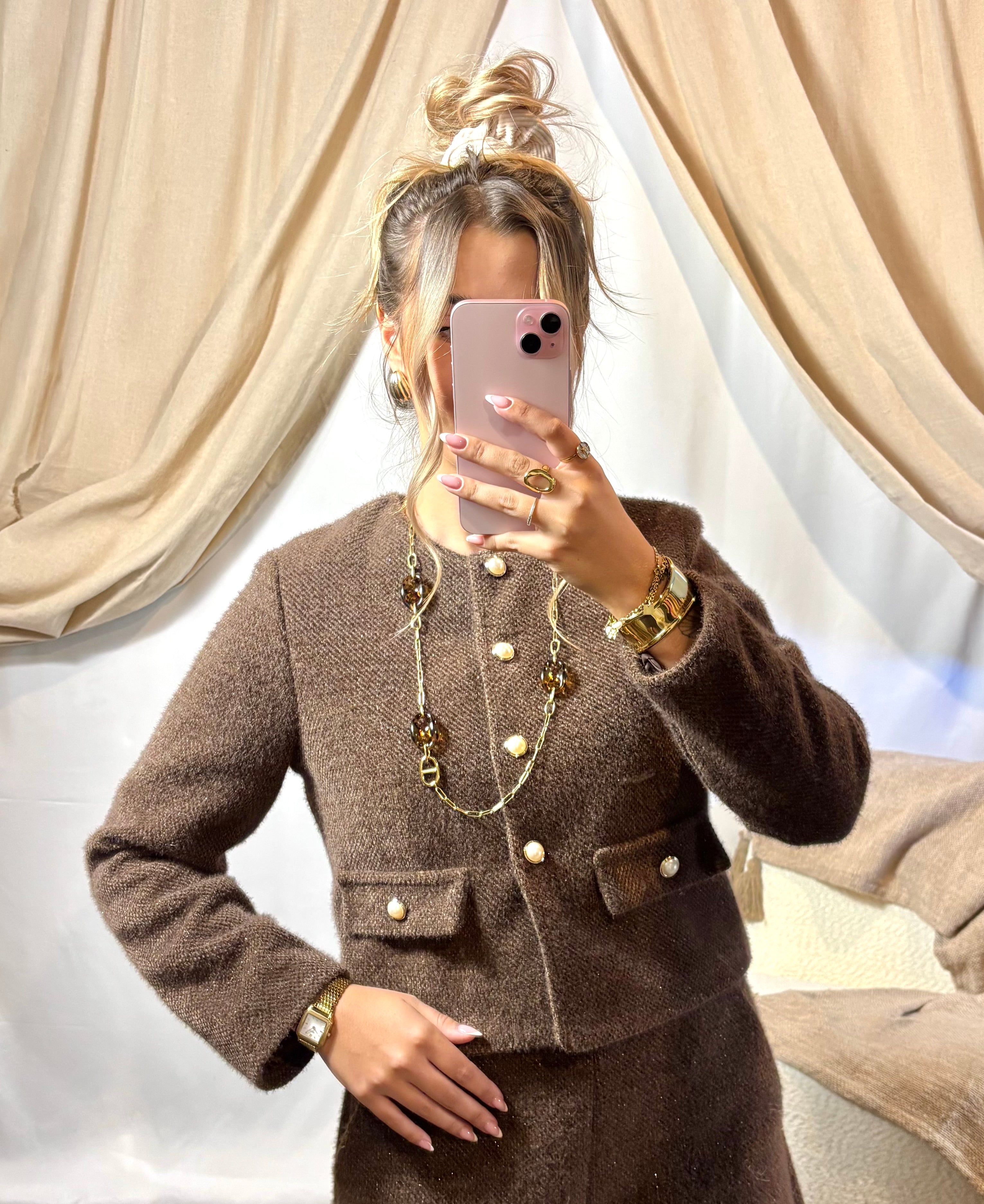 Ensemble Pailletée Chocolat