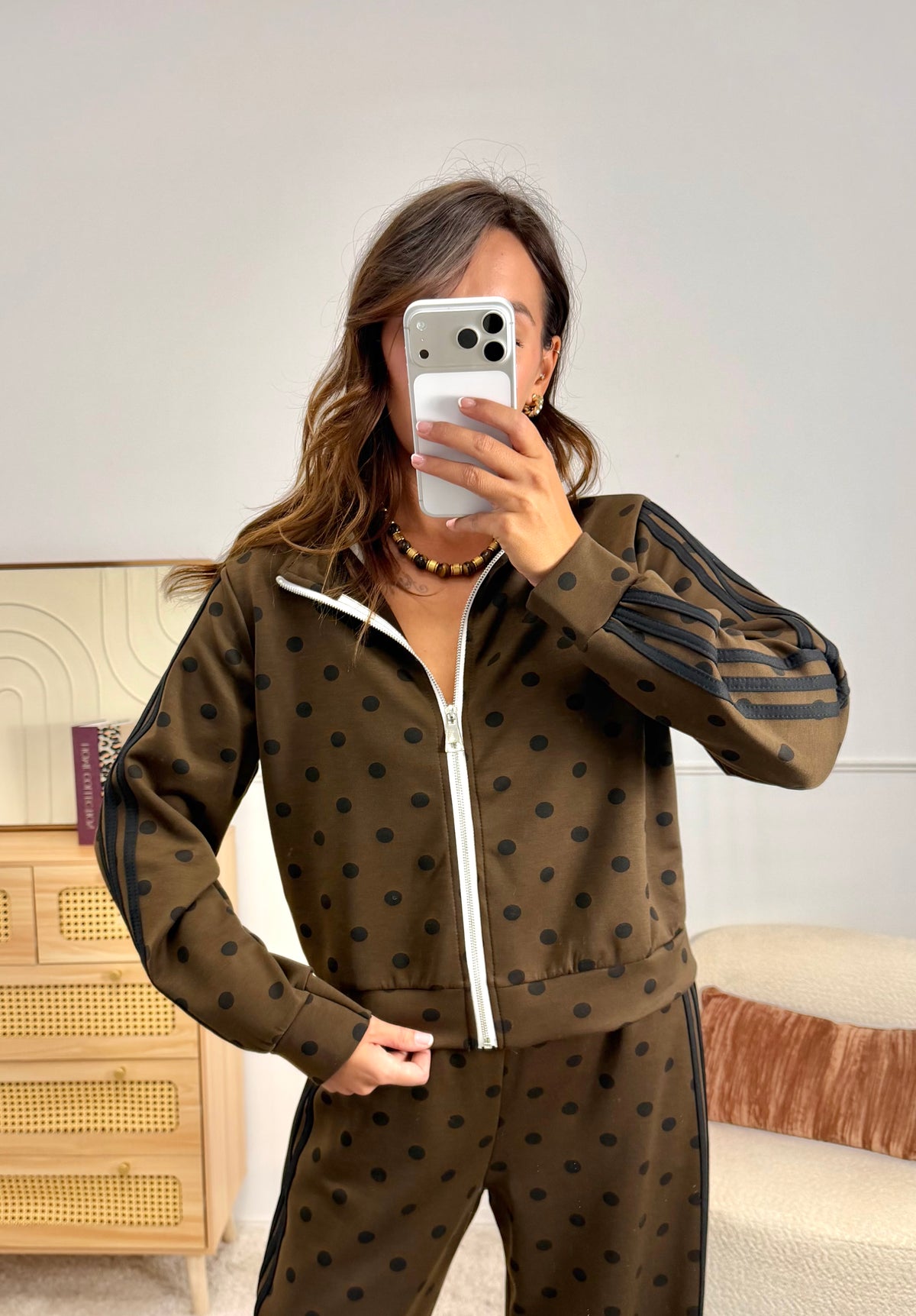 Ensemble Jogging Pois Choco