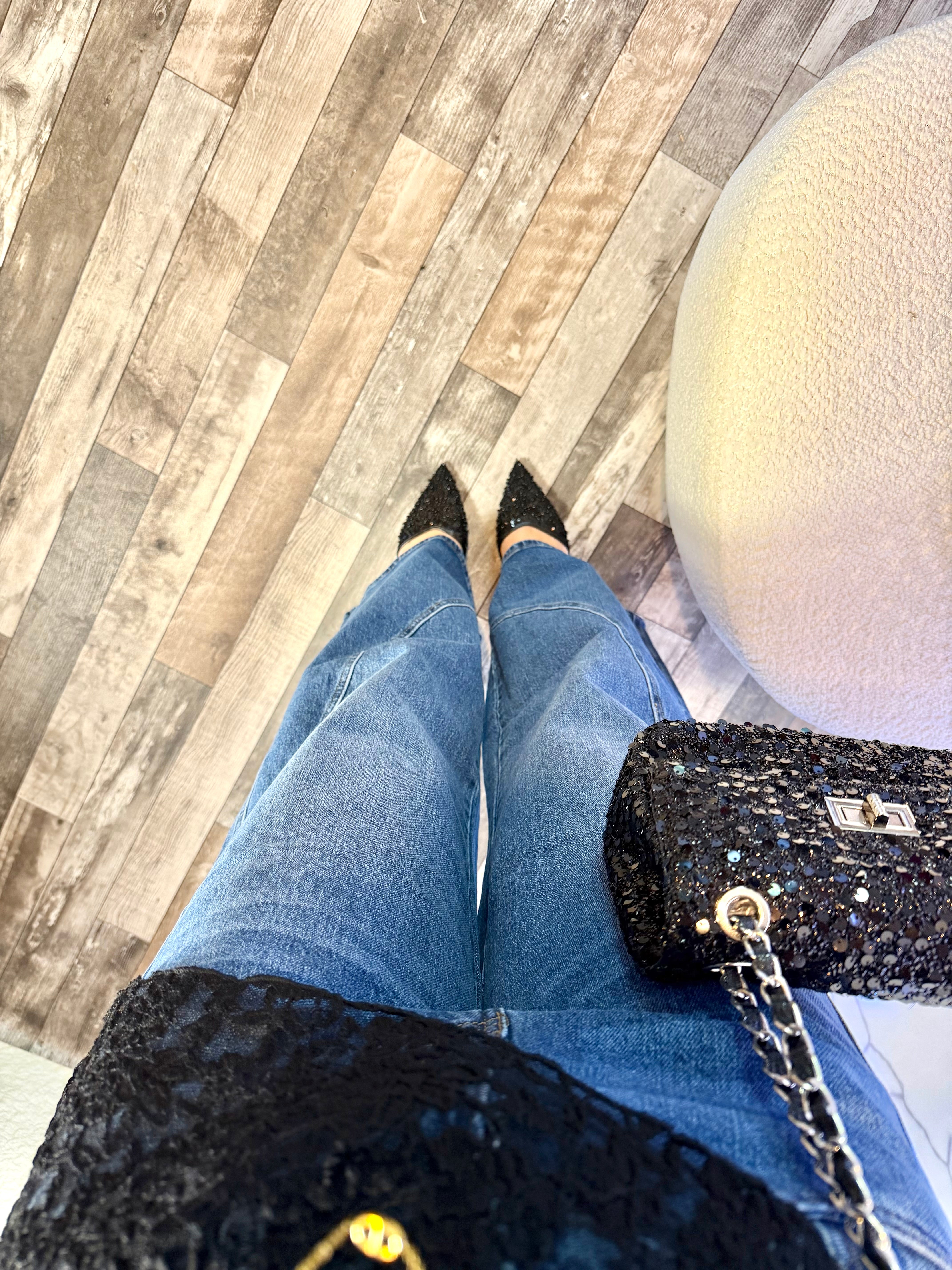 Escarpins Sequins Noir