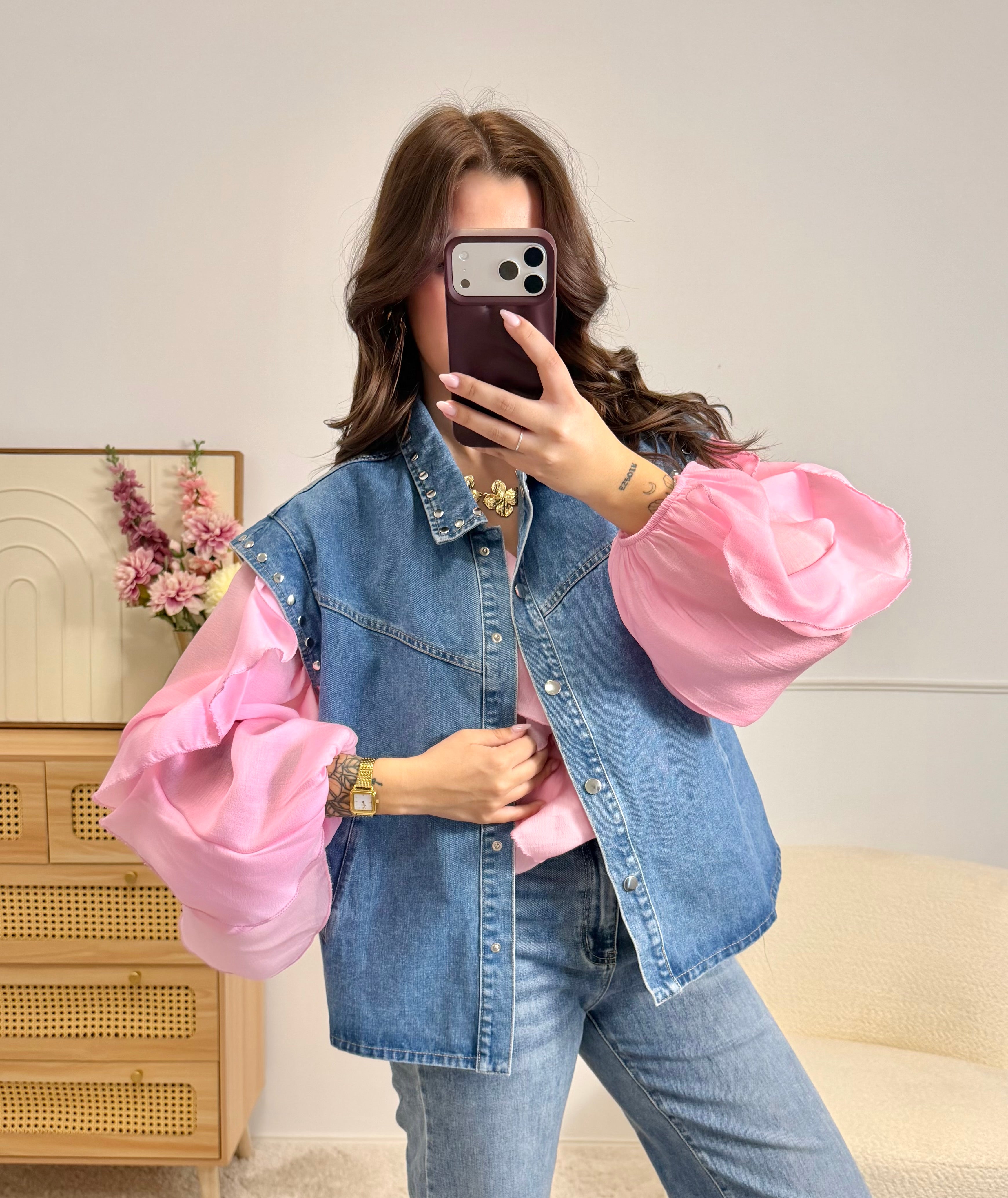 Veste Jeans sans Manches
