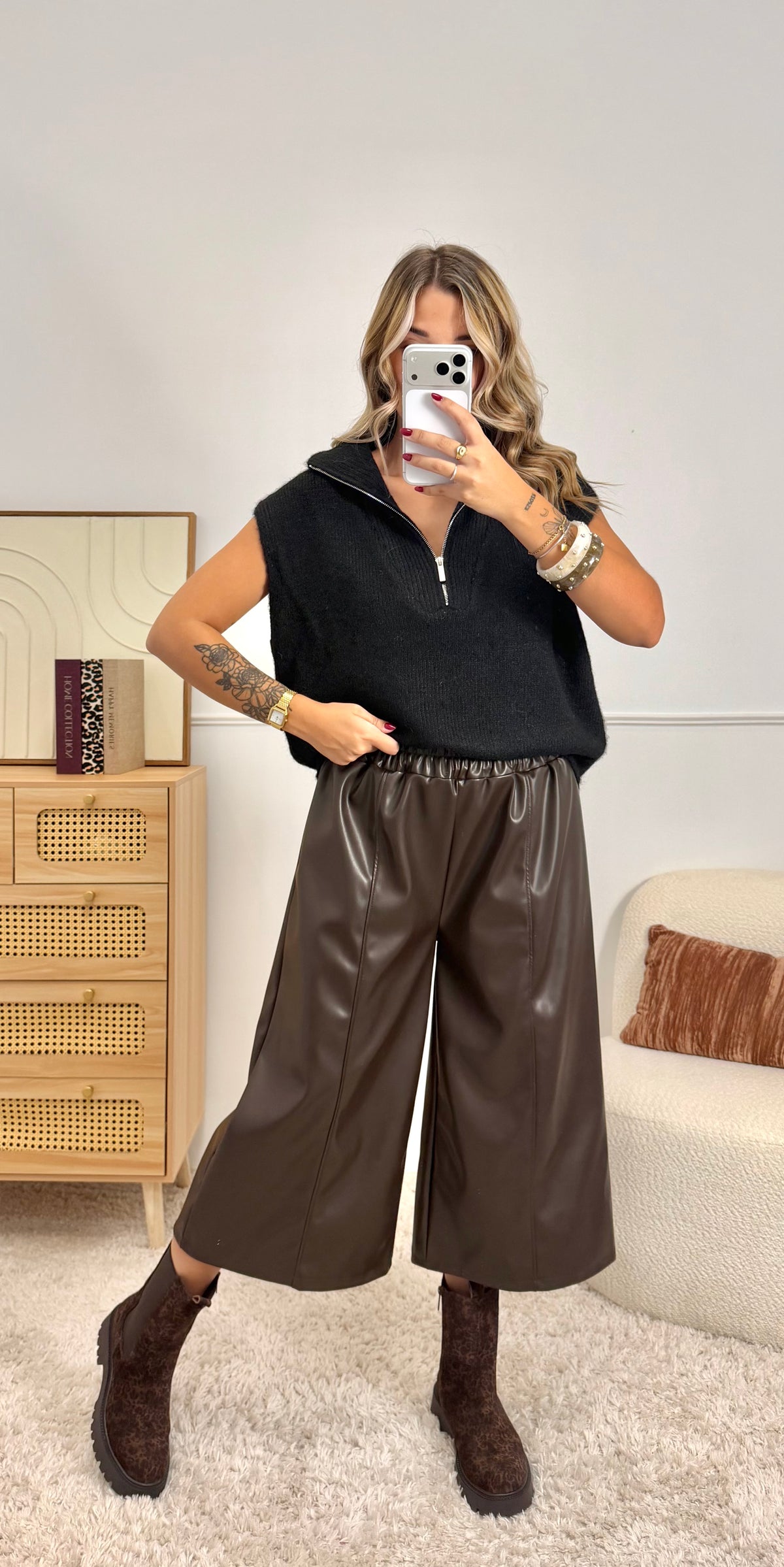 Pull Zippé Noir