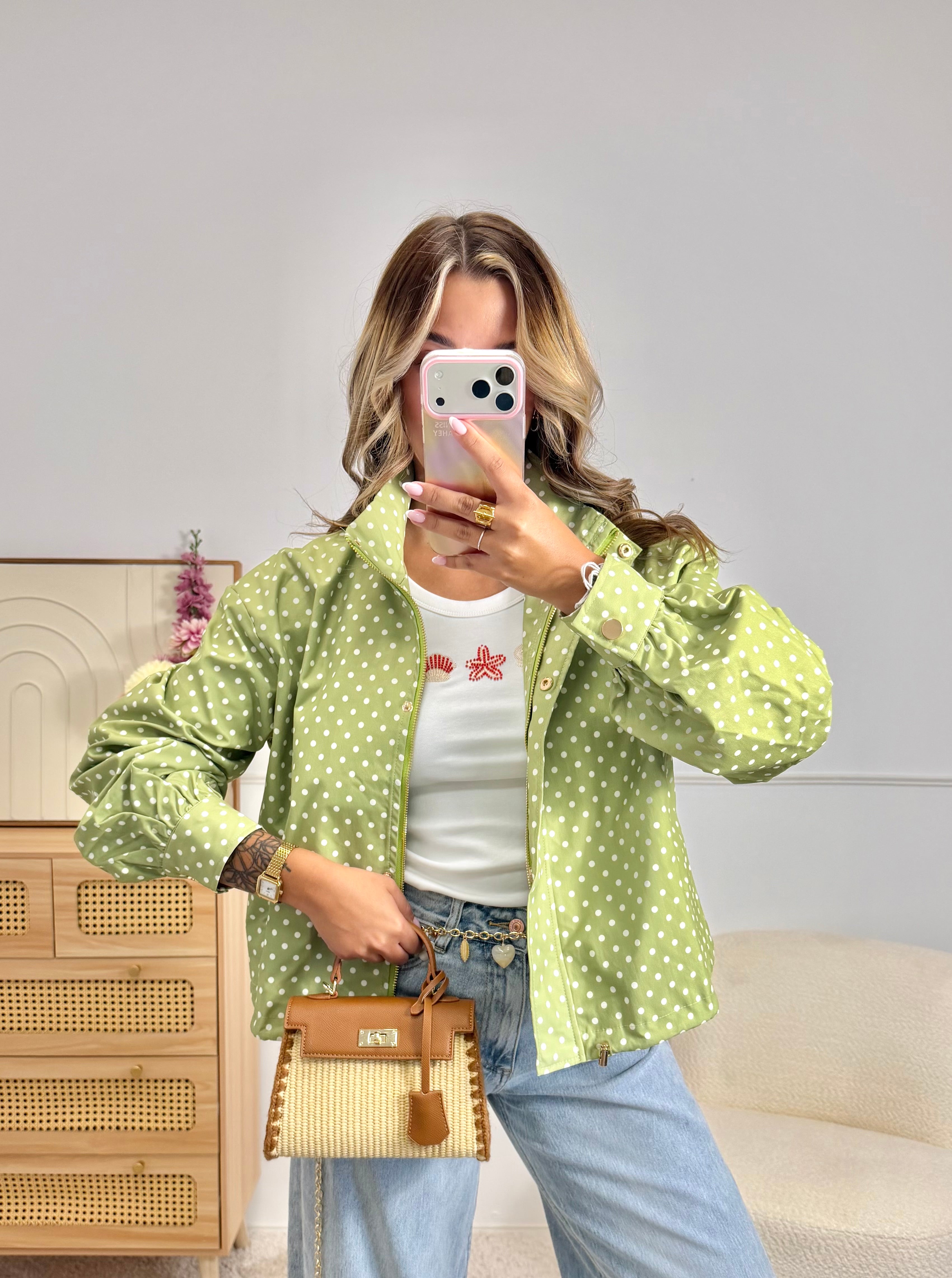 Veste Pois Pistache