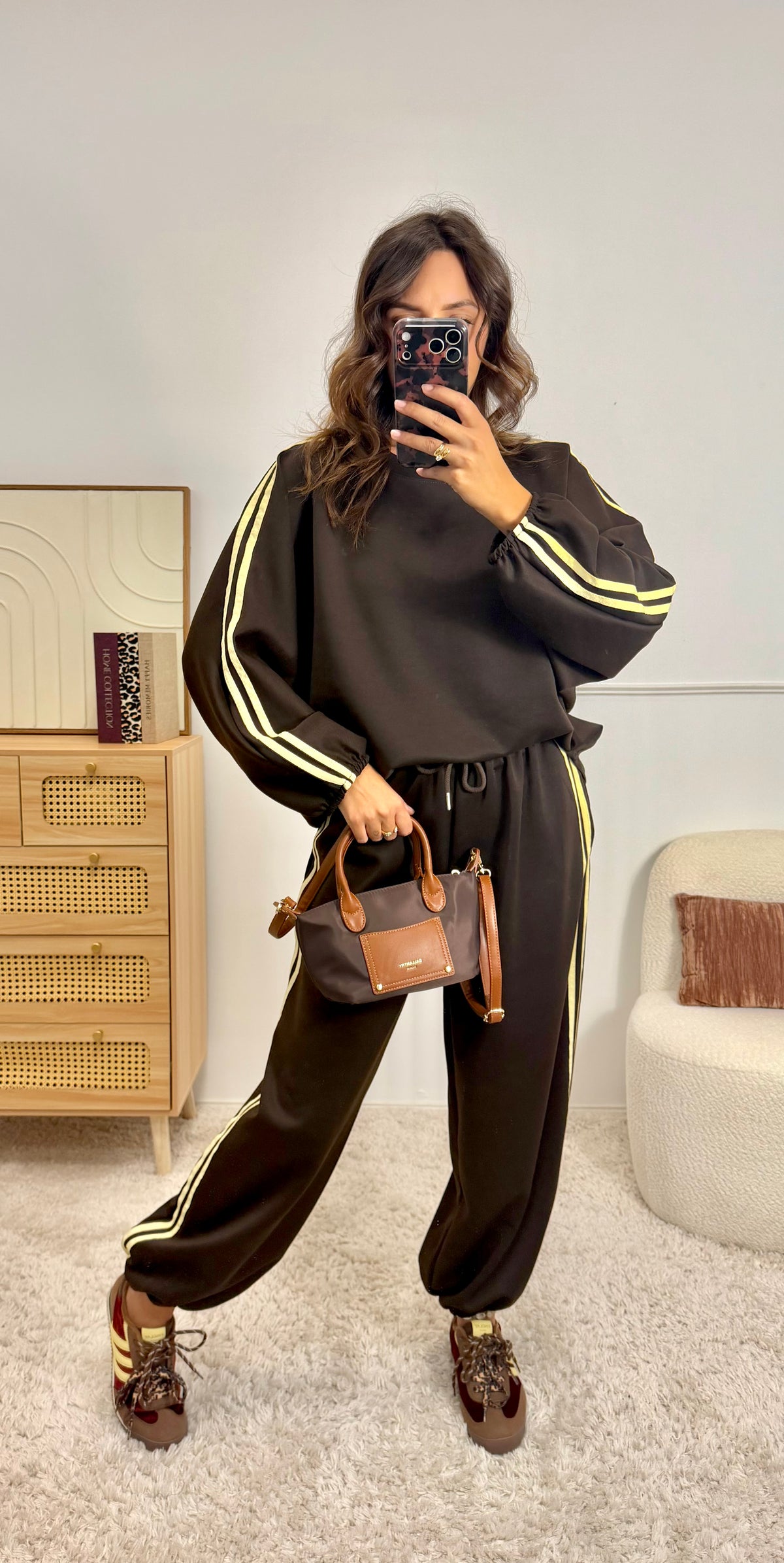 Ensemble jogging Choco bandes Jaune