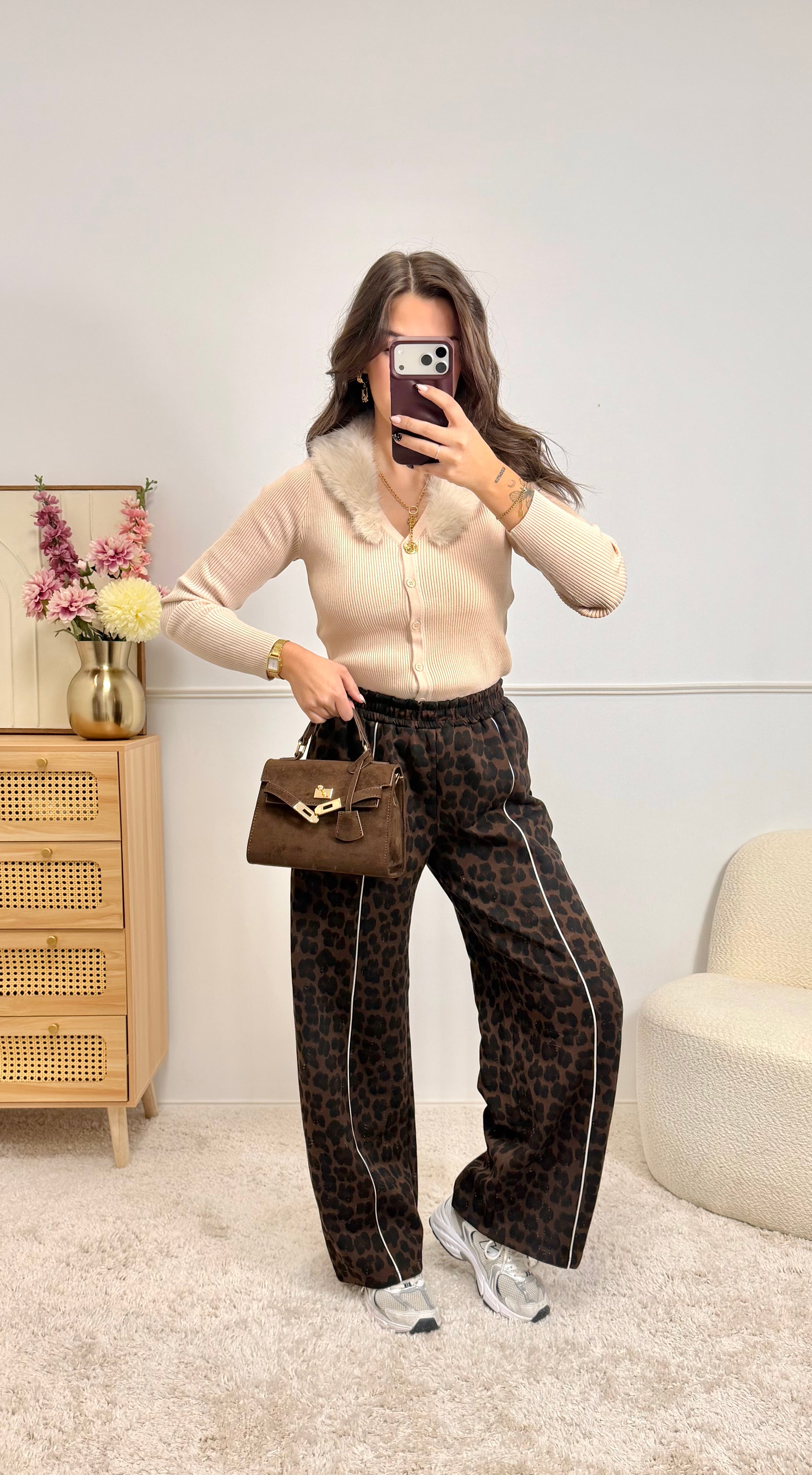 Pantalon Jogging Léopard