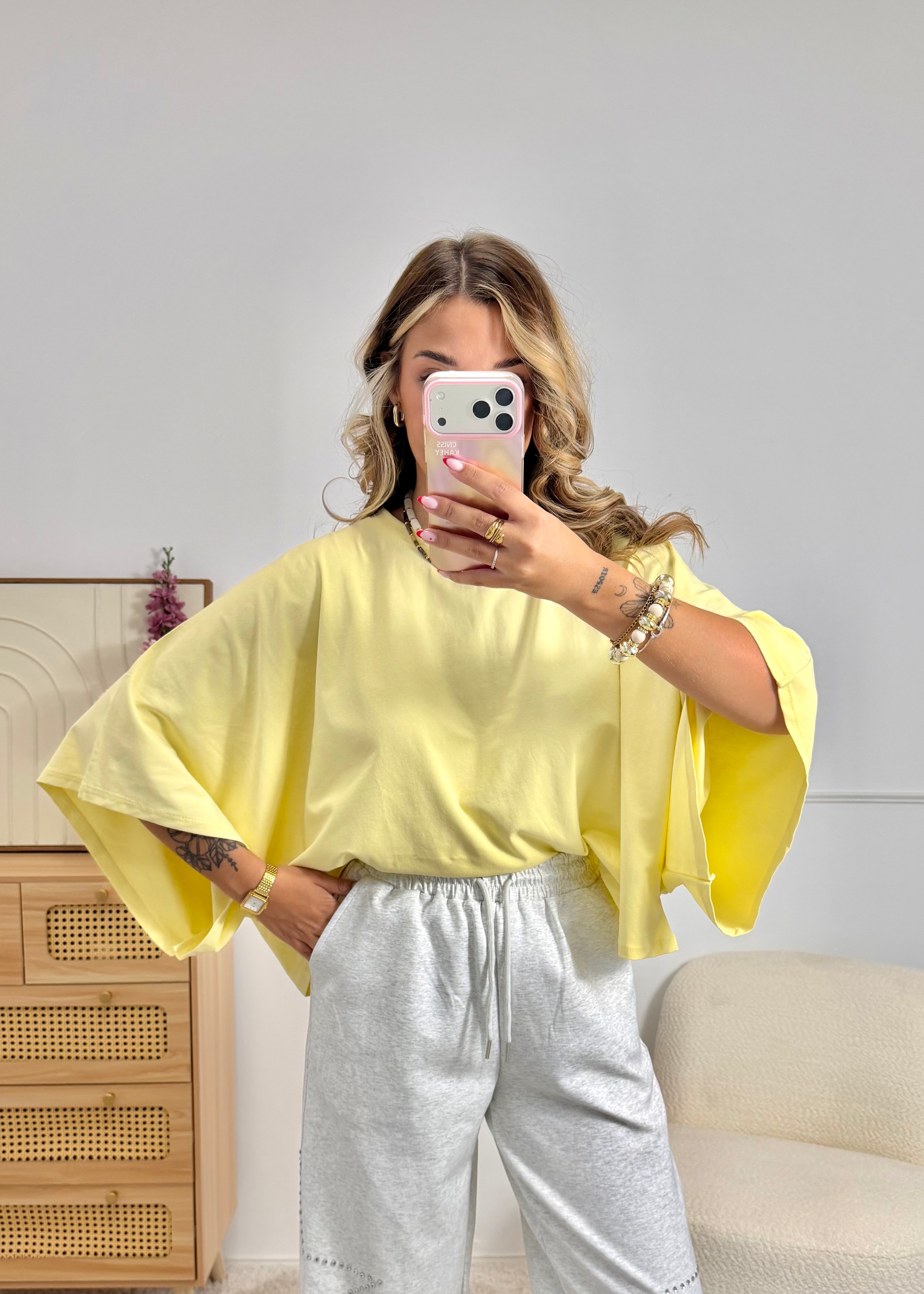 T-Shirt Oversize Jaune