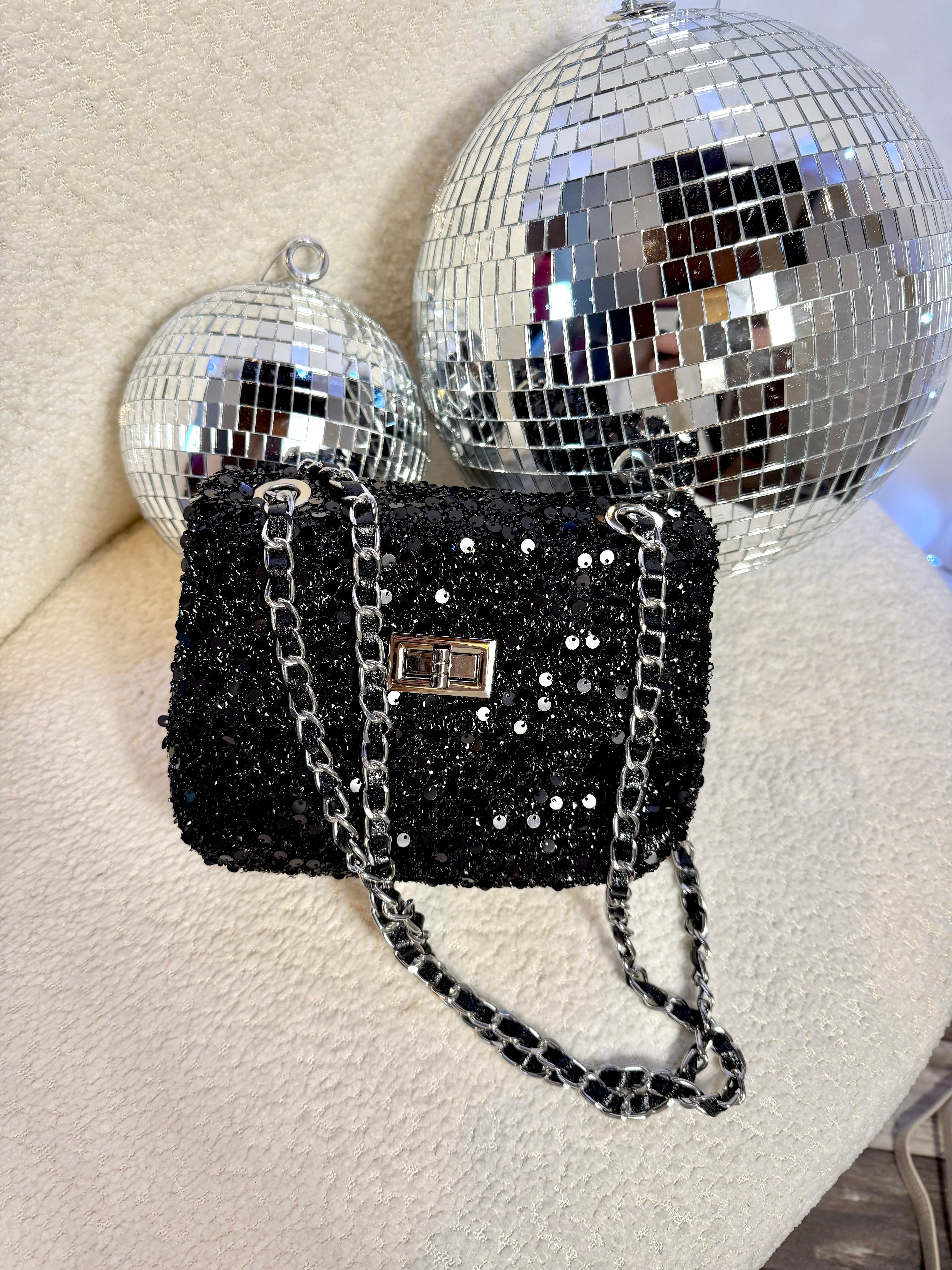 Sac Sequins Noir
