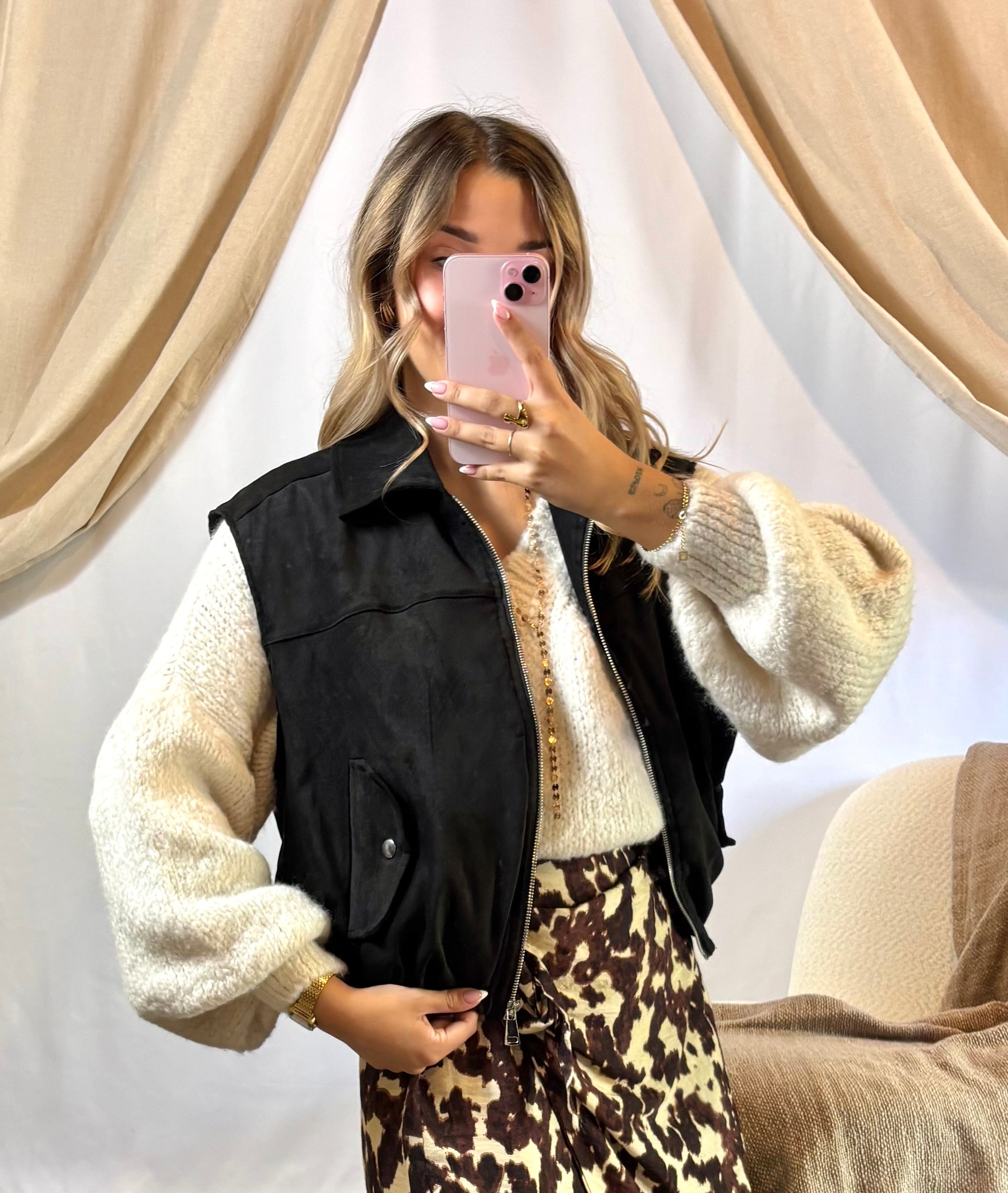 Veste sans Manches Noir