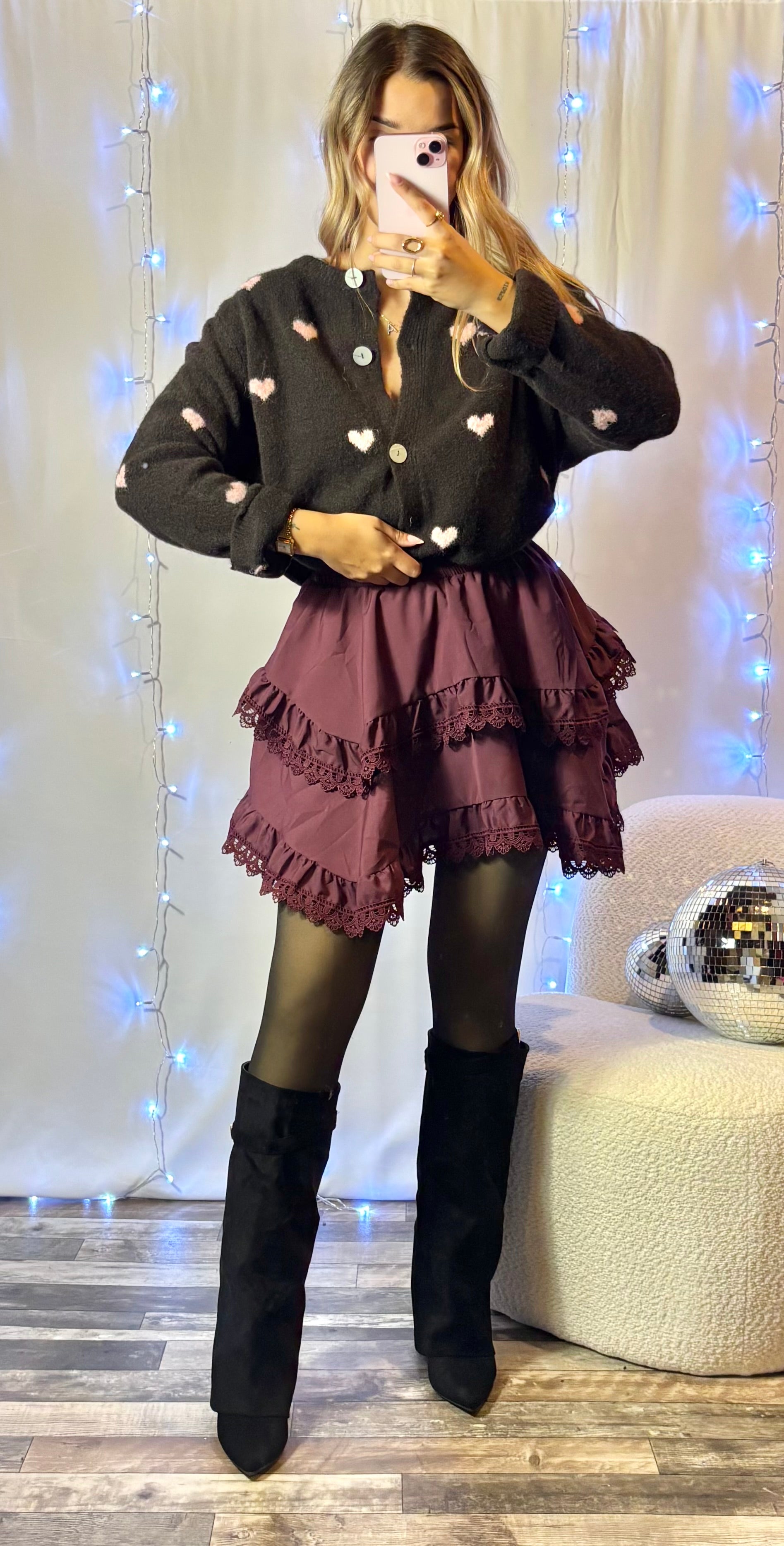 Gilet Cœur Chocolat