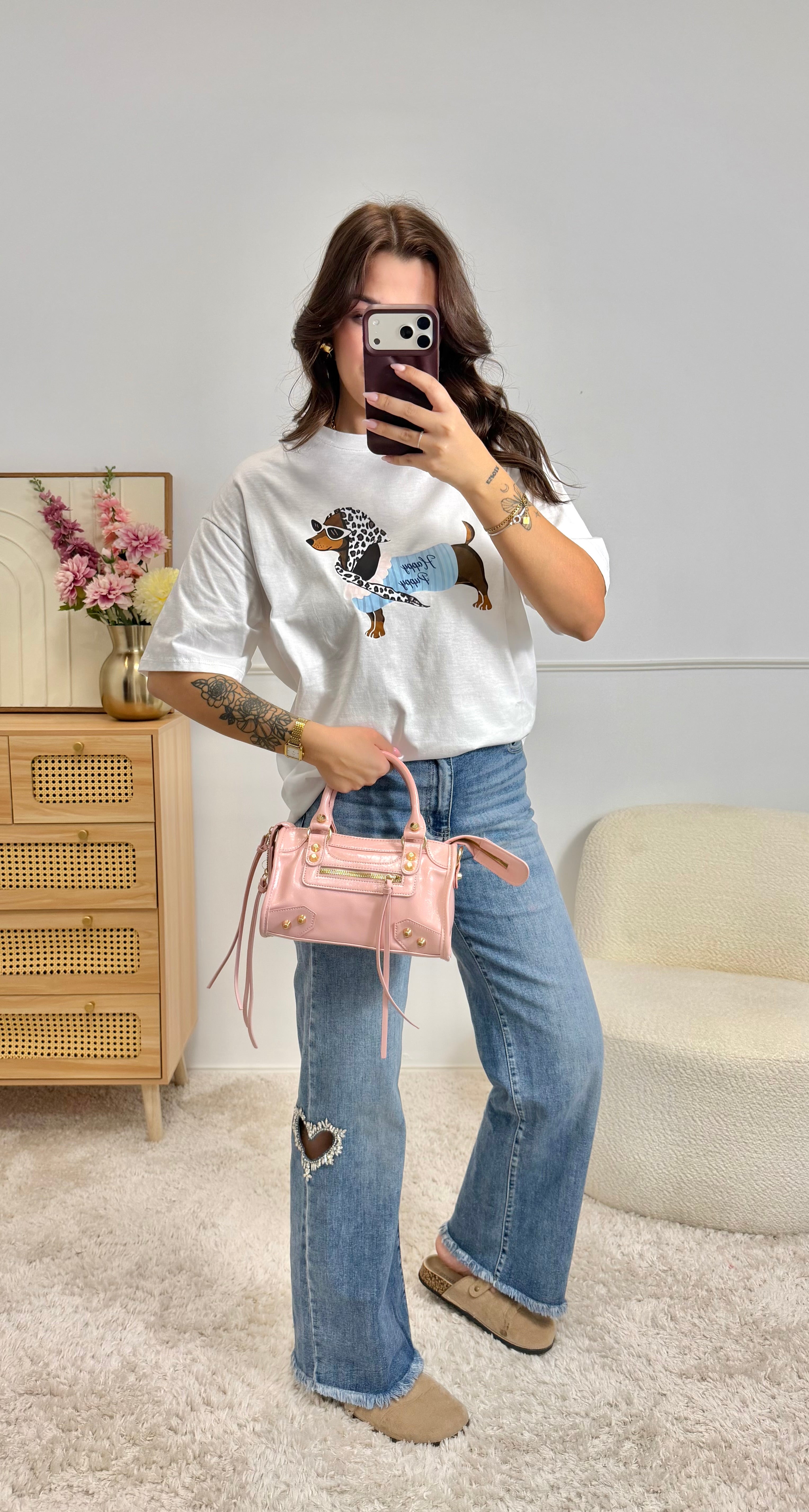 T-Shirt TECKEL Blanc