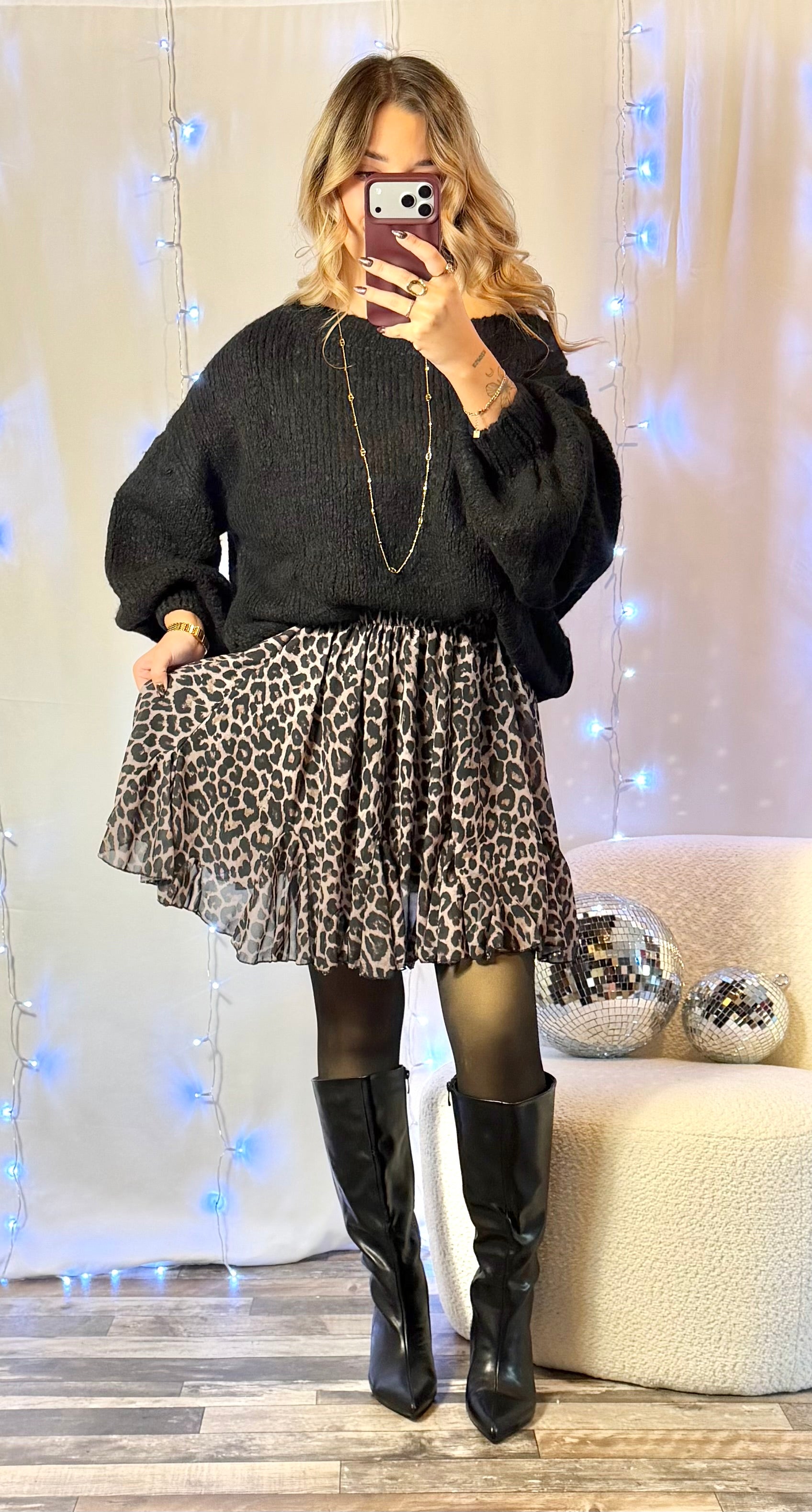 Jupe Volants Léopard