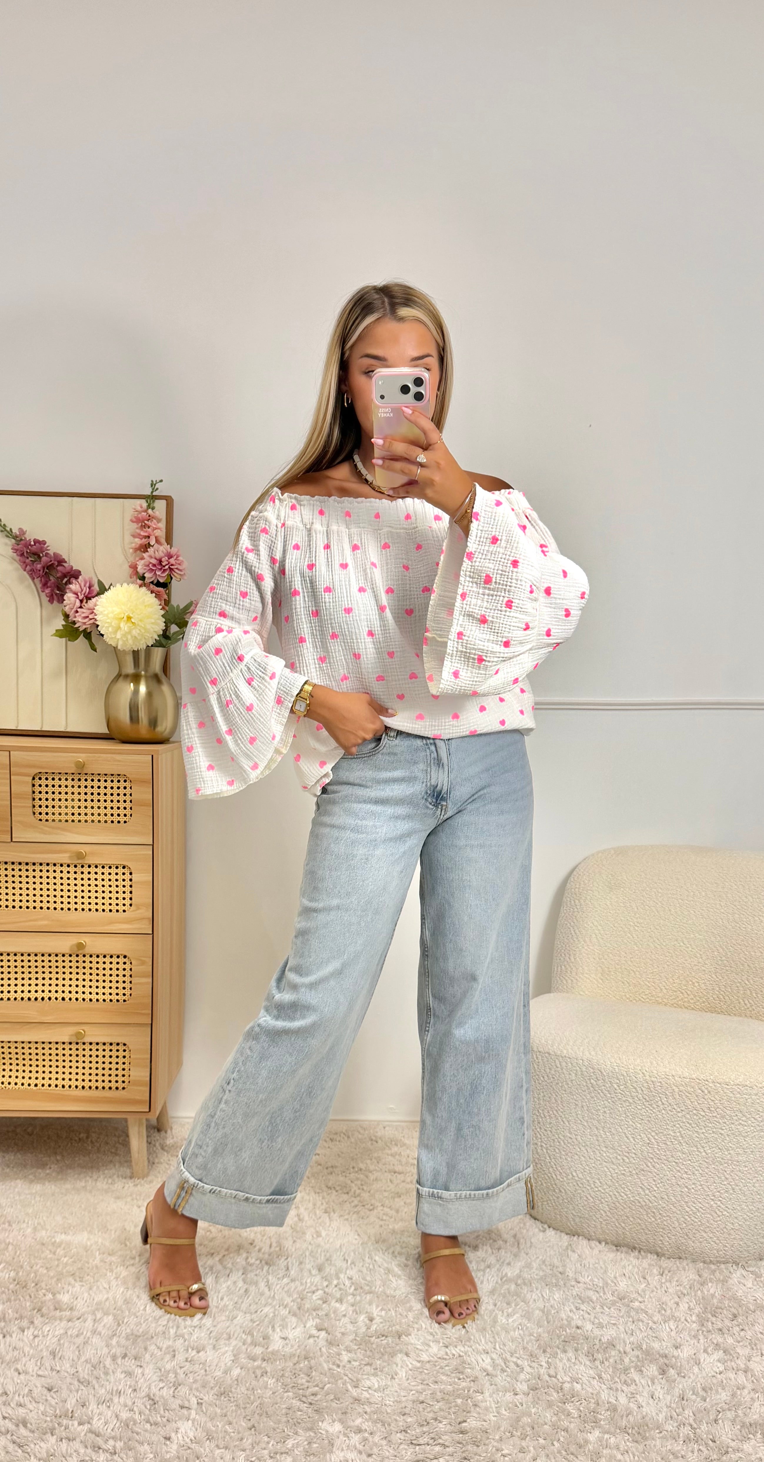 Blouse Cœur 100% coton