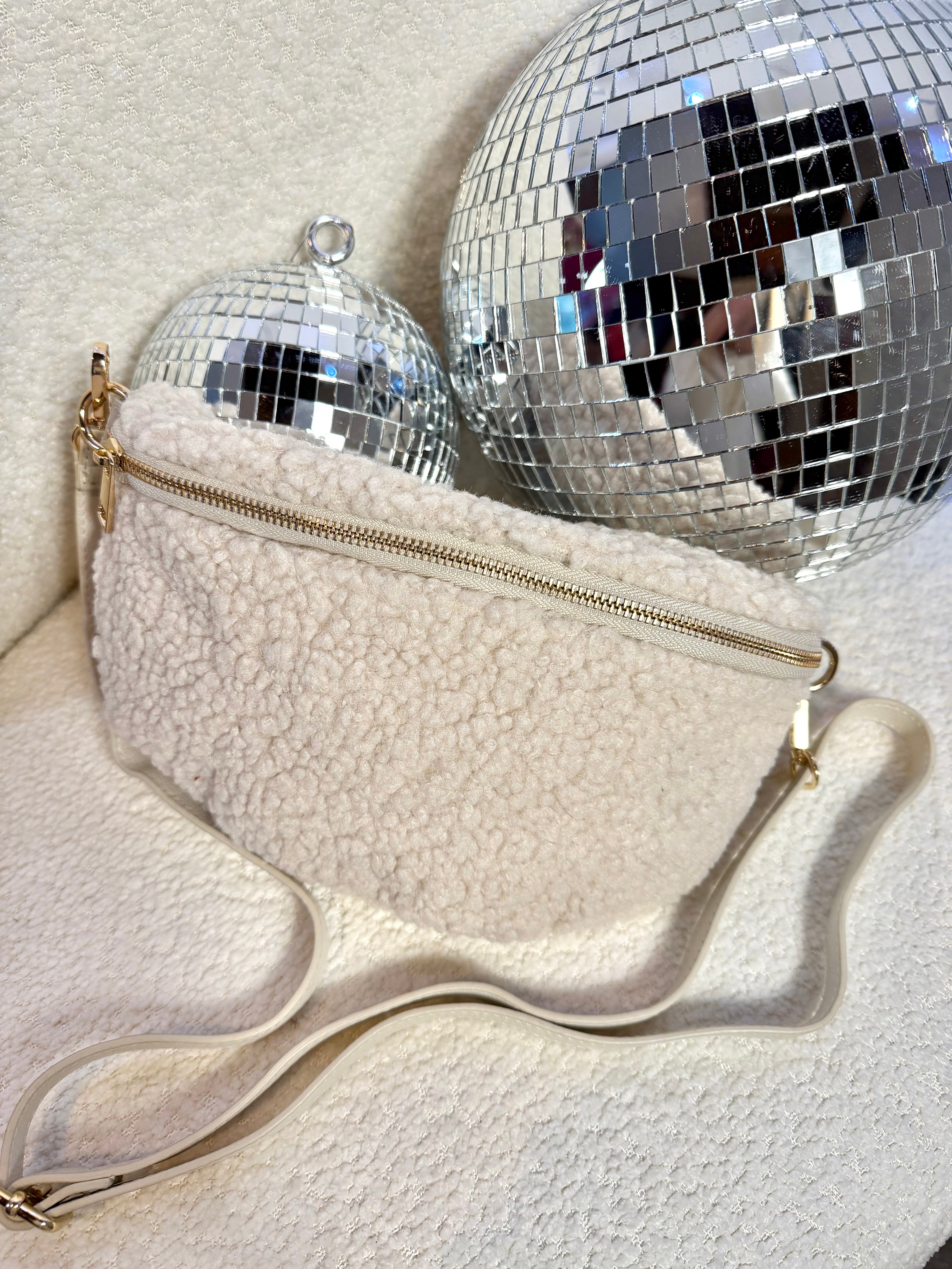 Sac Banane Teddy Crème