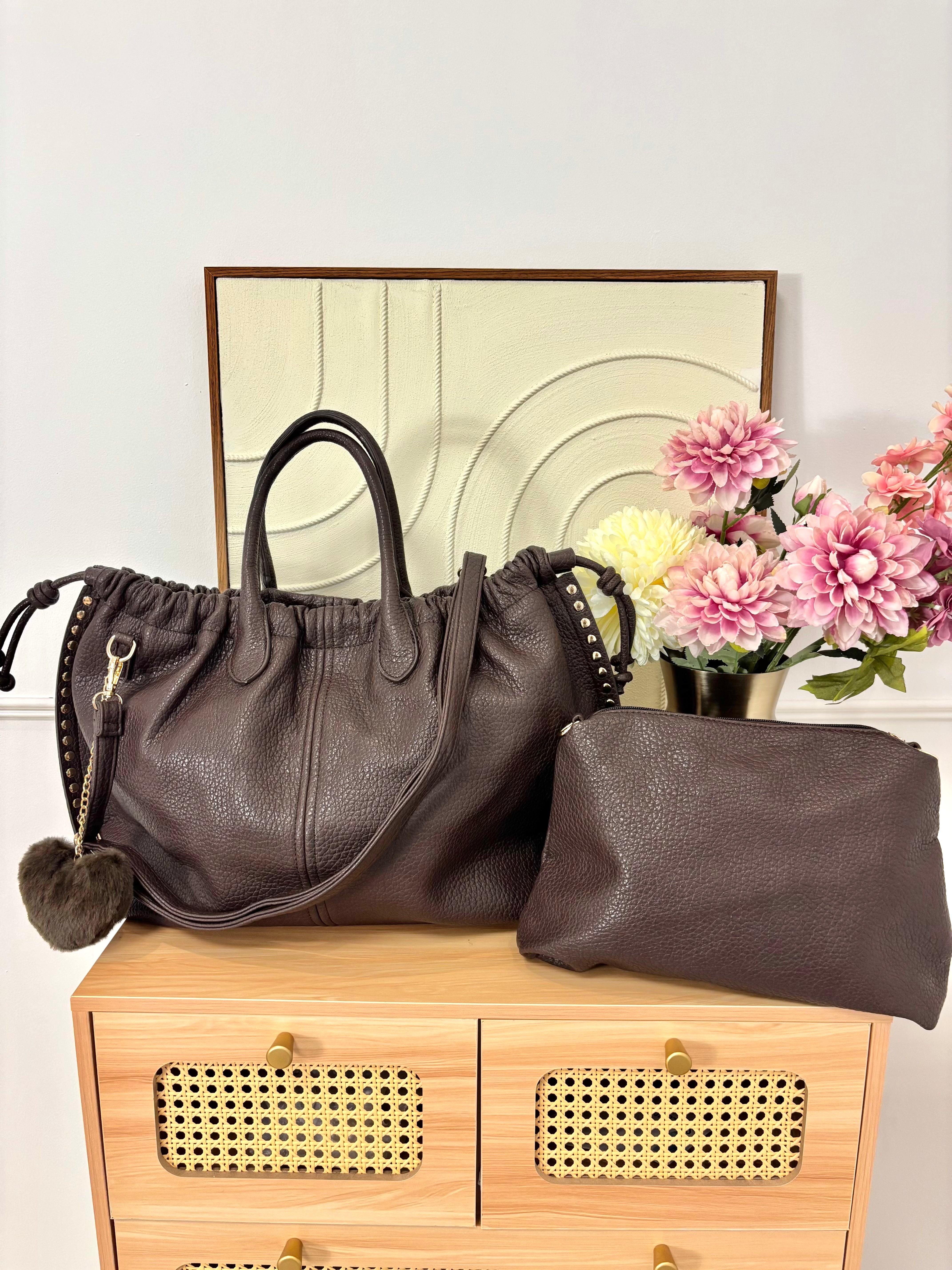 Sac Grigri Clouté Choco