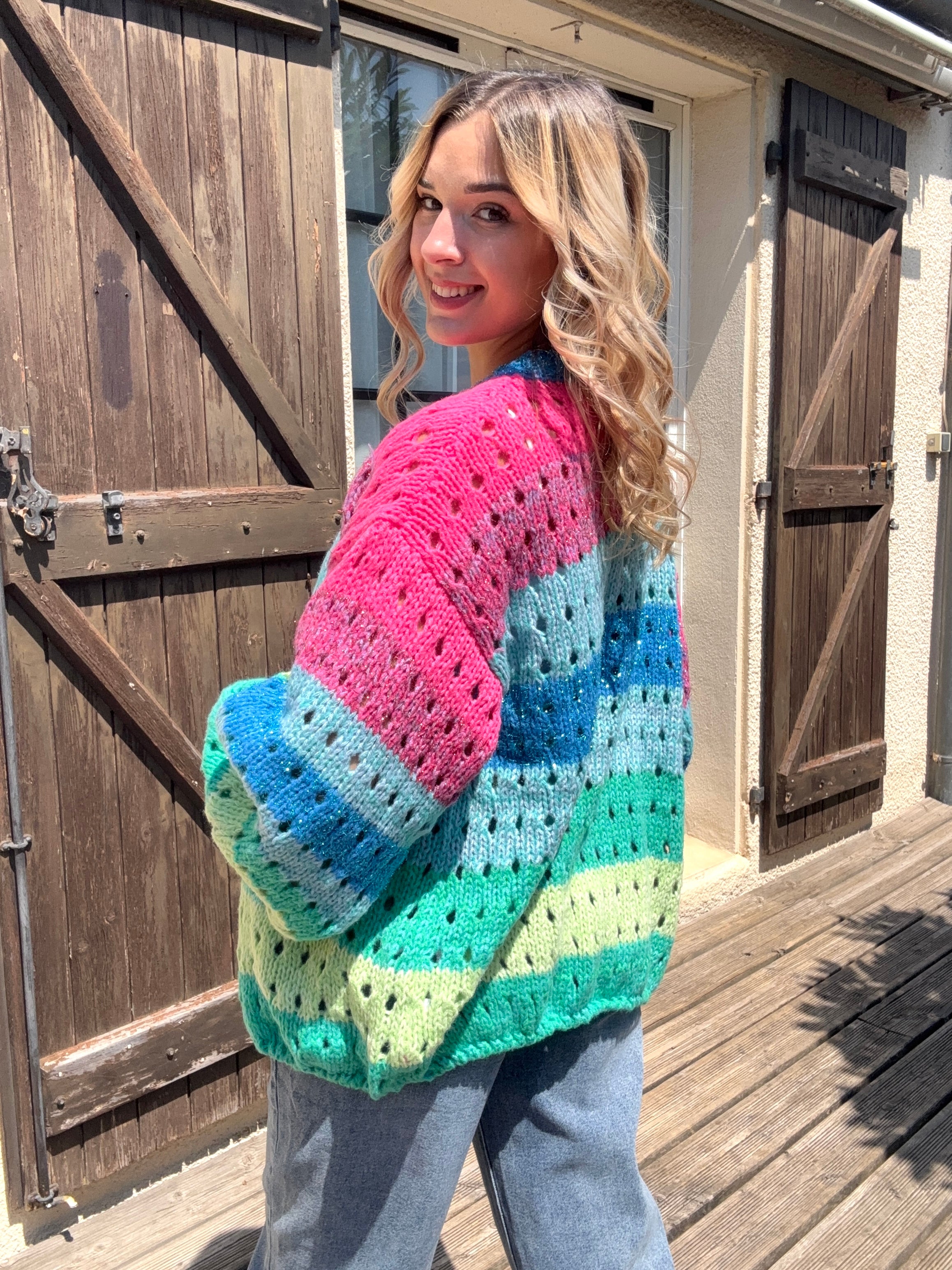 Gilet Multicolore Paillettes