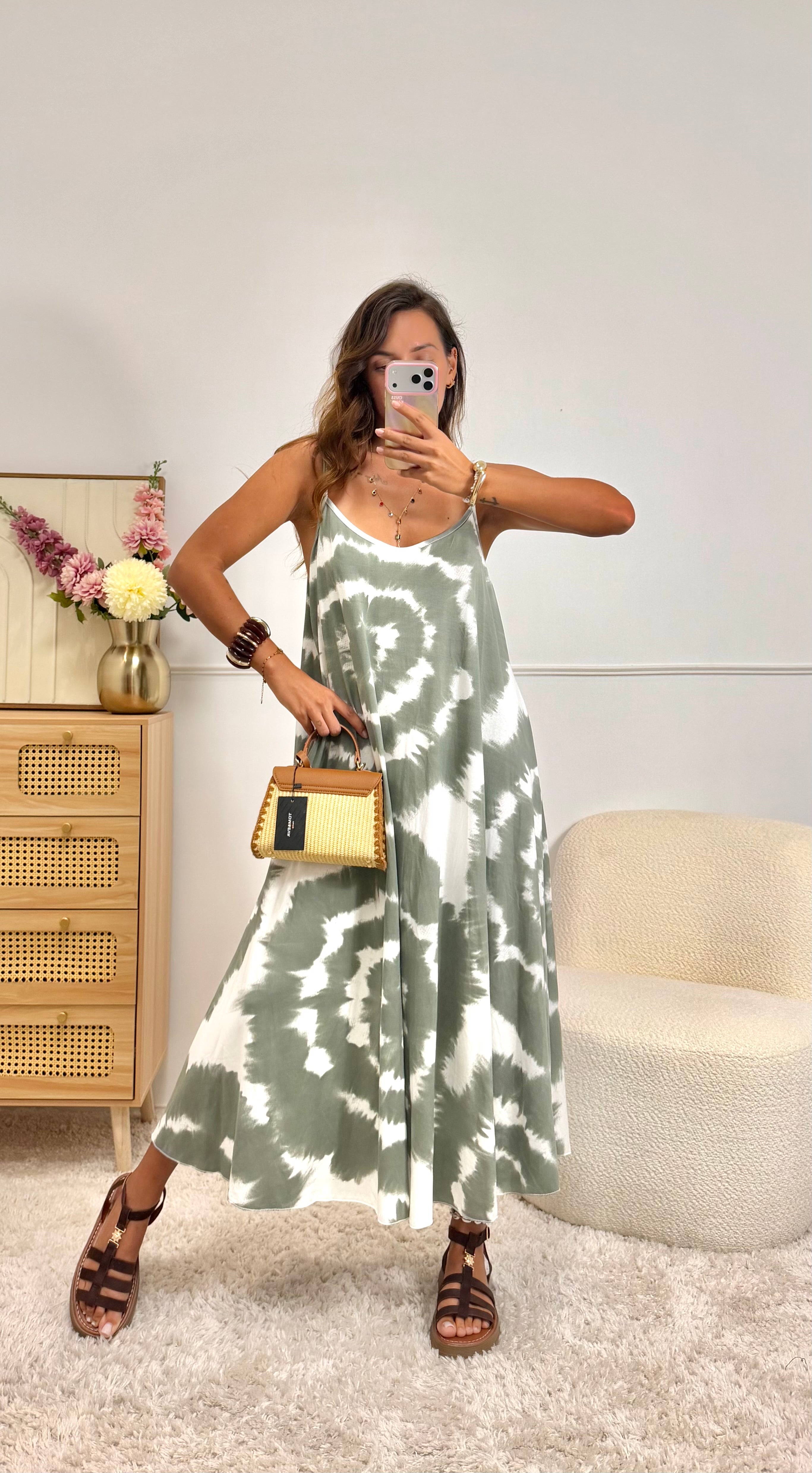 Robe Tie Dye Kaki