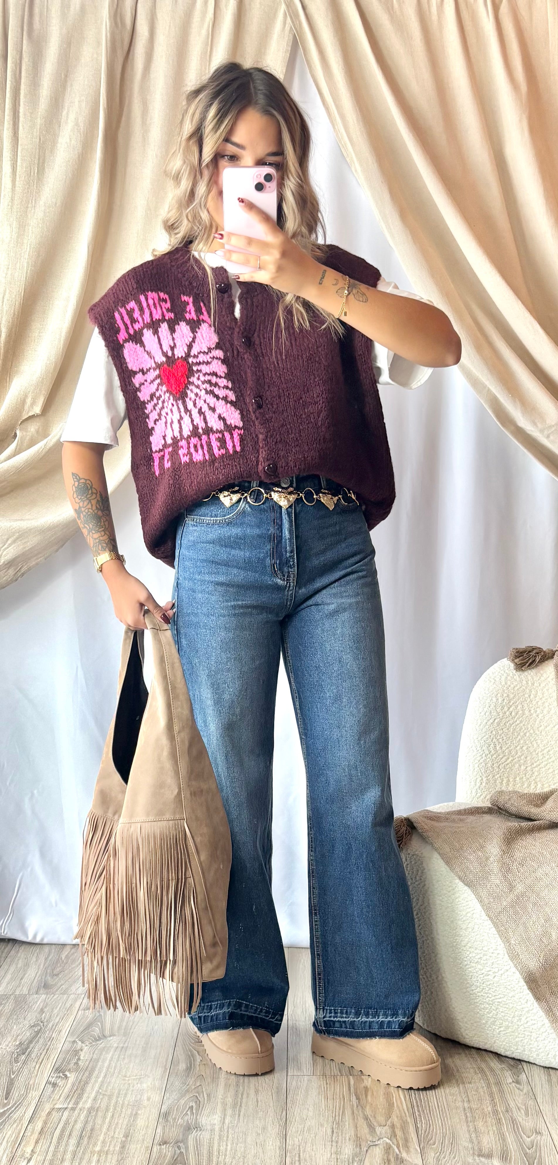 Gilet Soleil Bordeaux