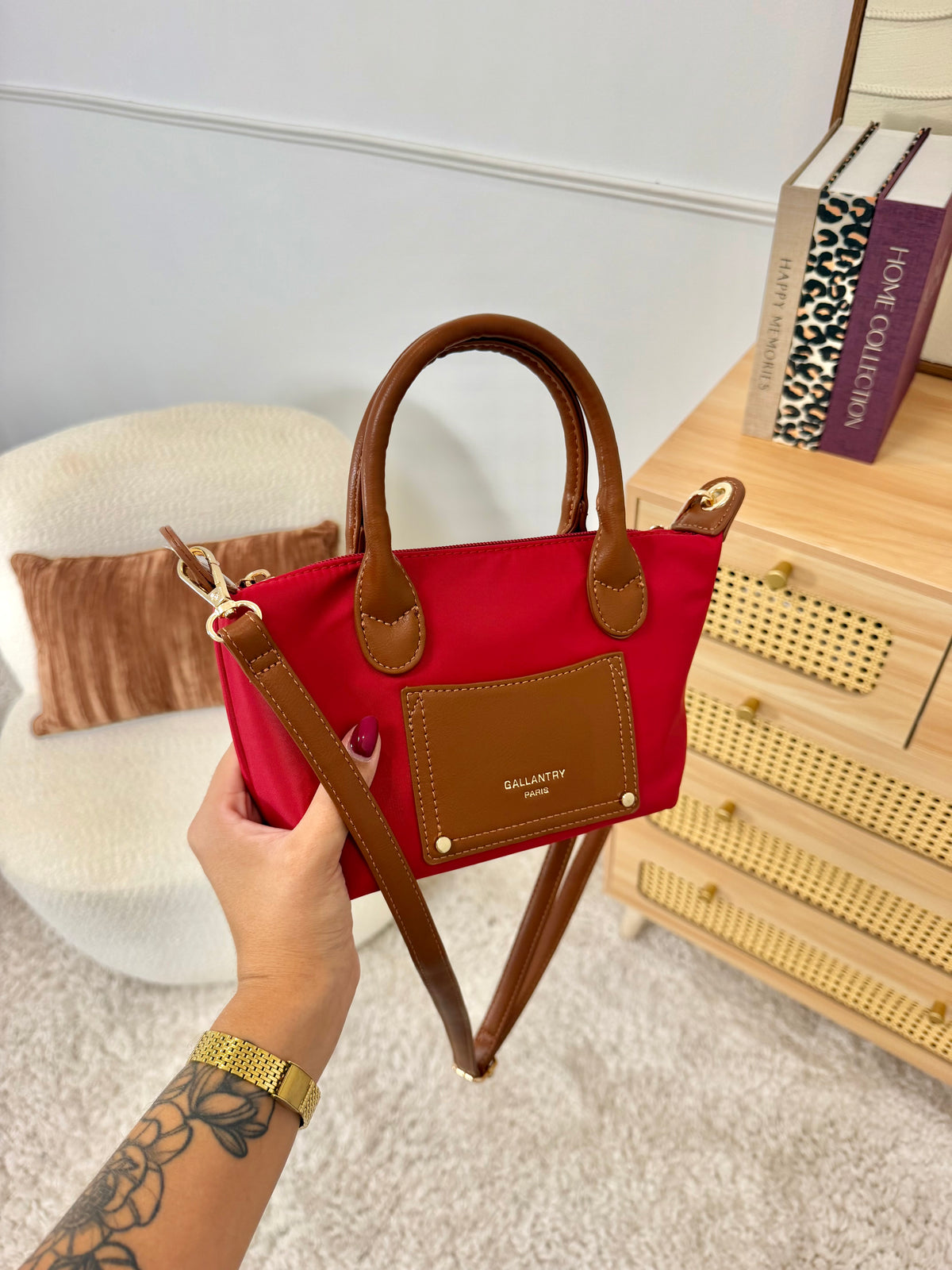 Sac à main poche avant Gallantry Rouge