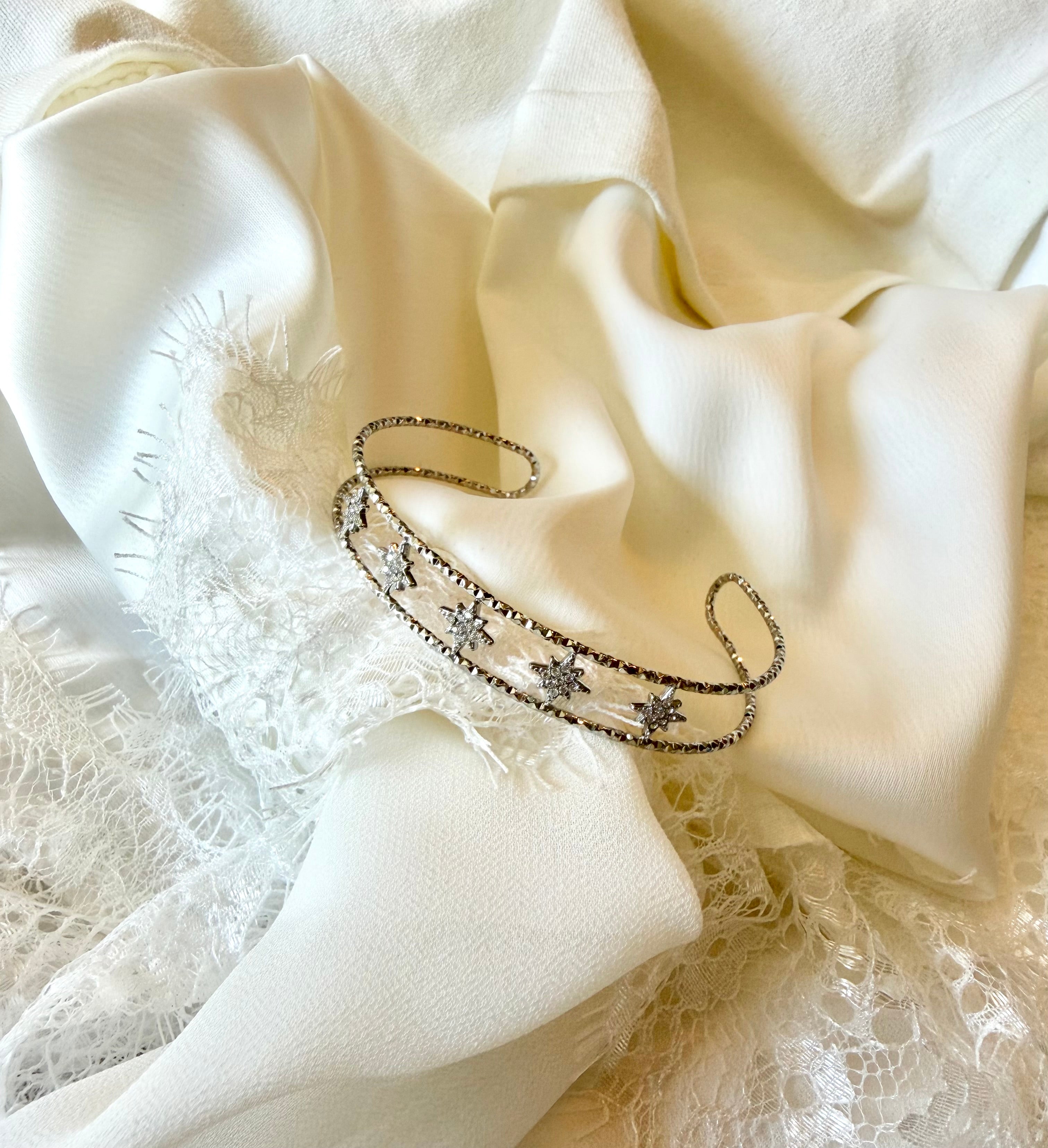 Bracelet Jonc Étoile Strass