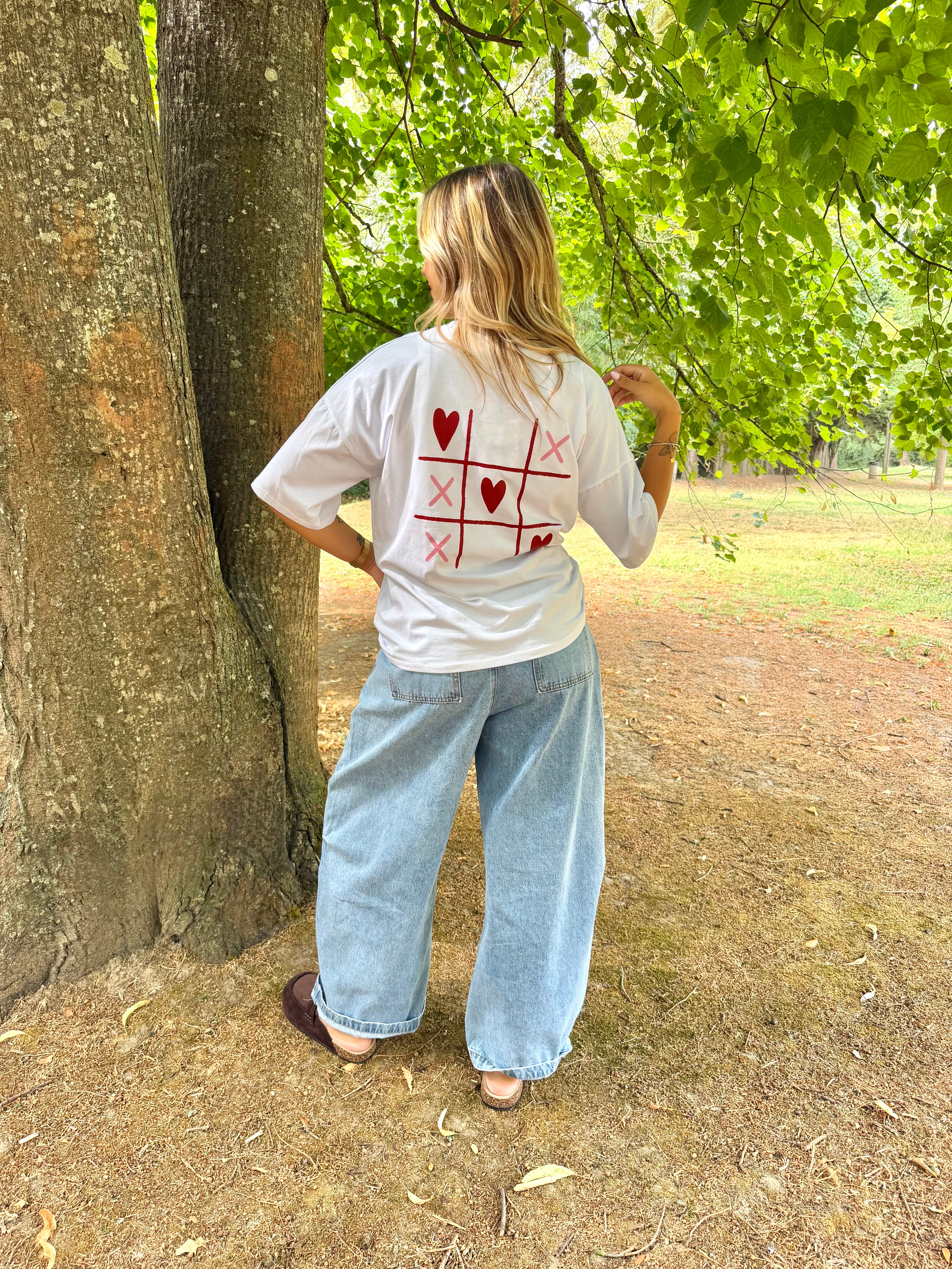 T-Shirt Cœur Blanc