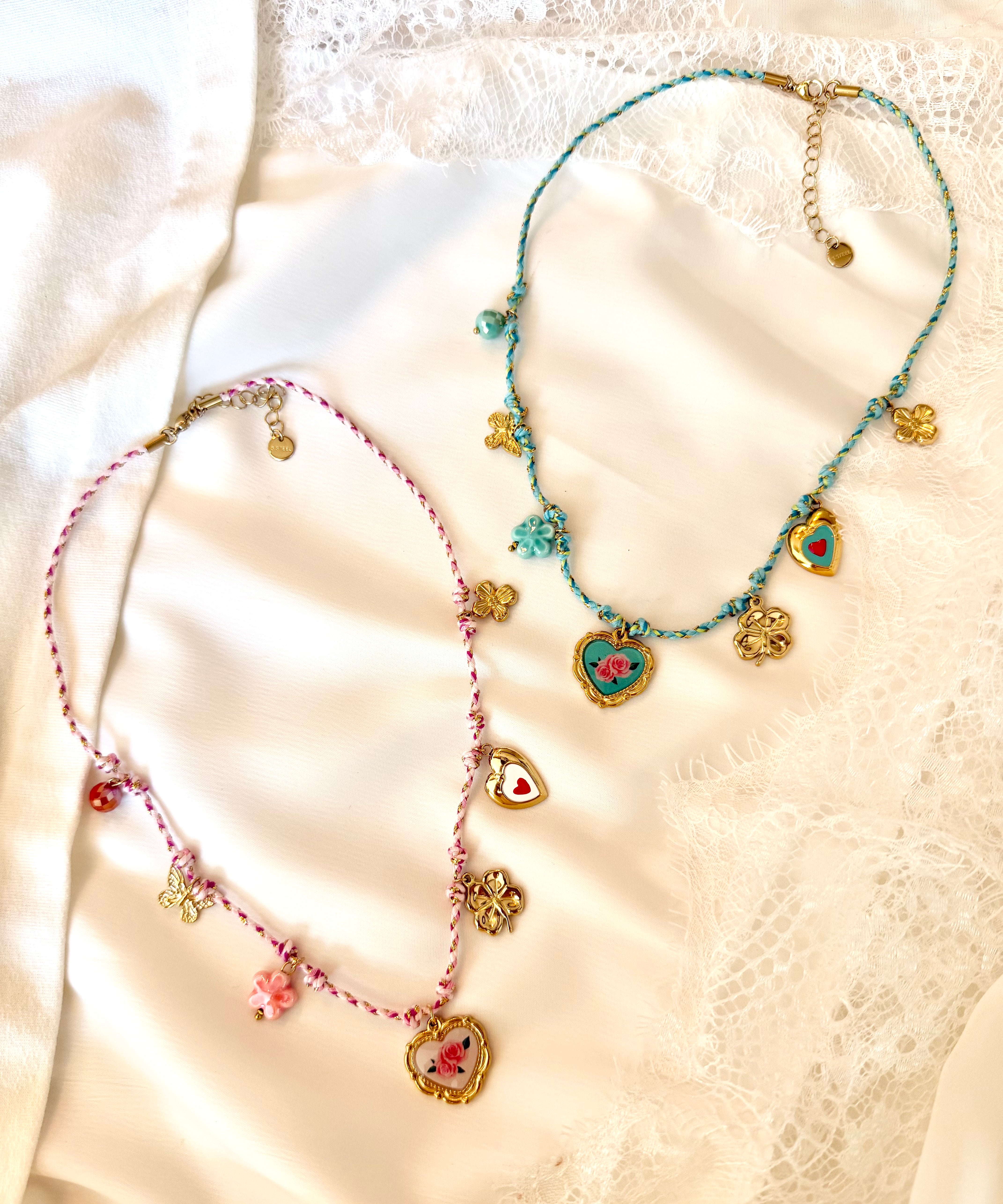 Collier en Corde & Breloques