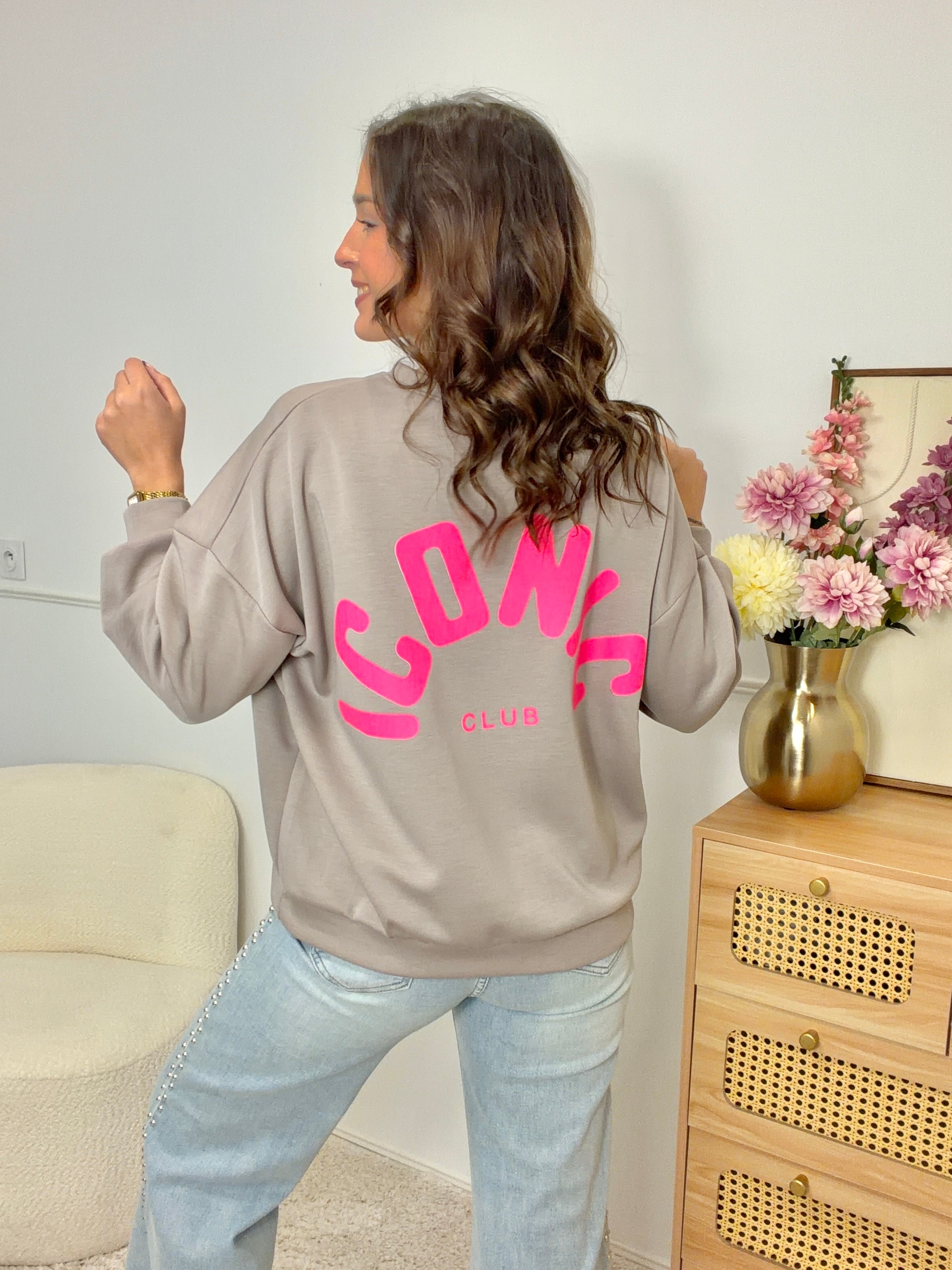 Sweat « ICONIC » Gris