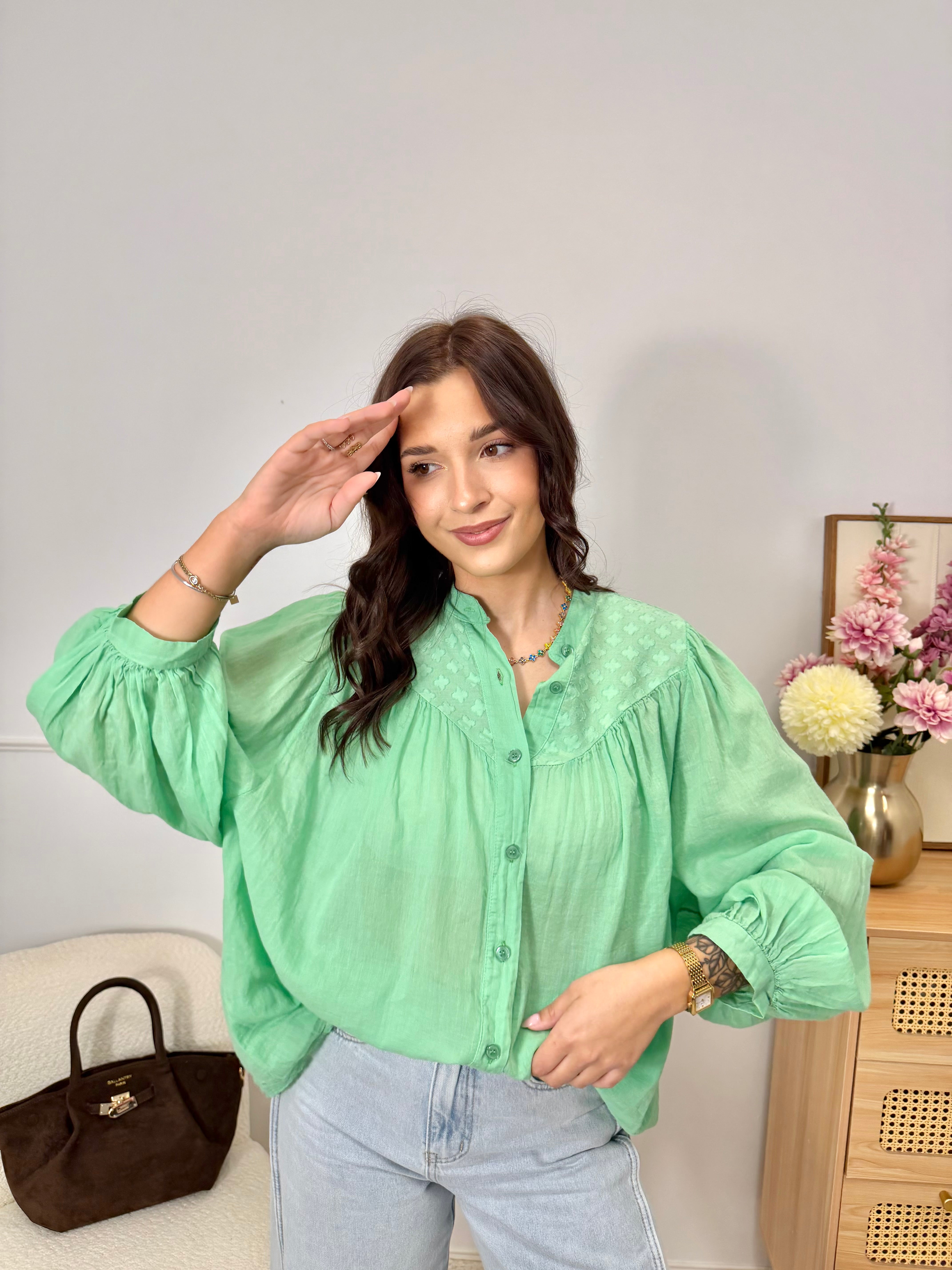 Blouse Verte