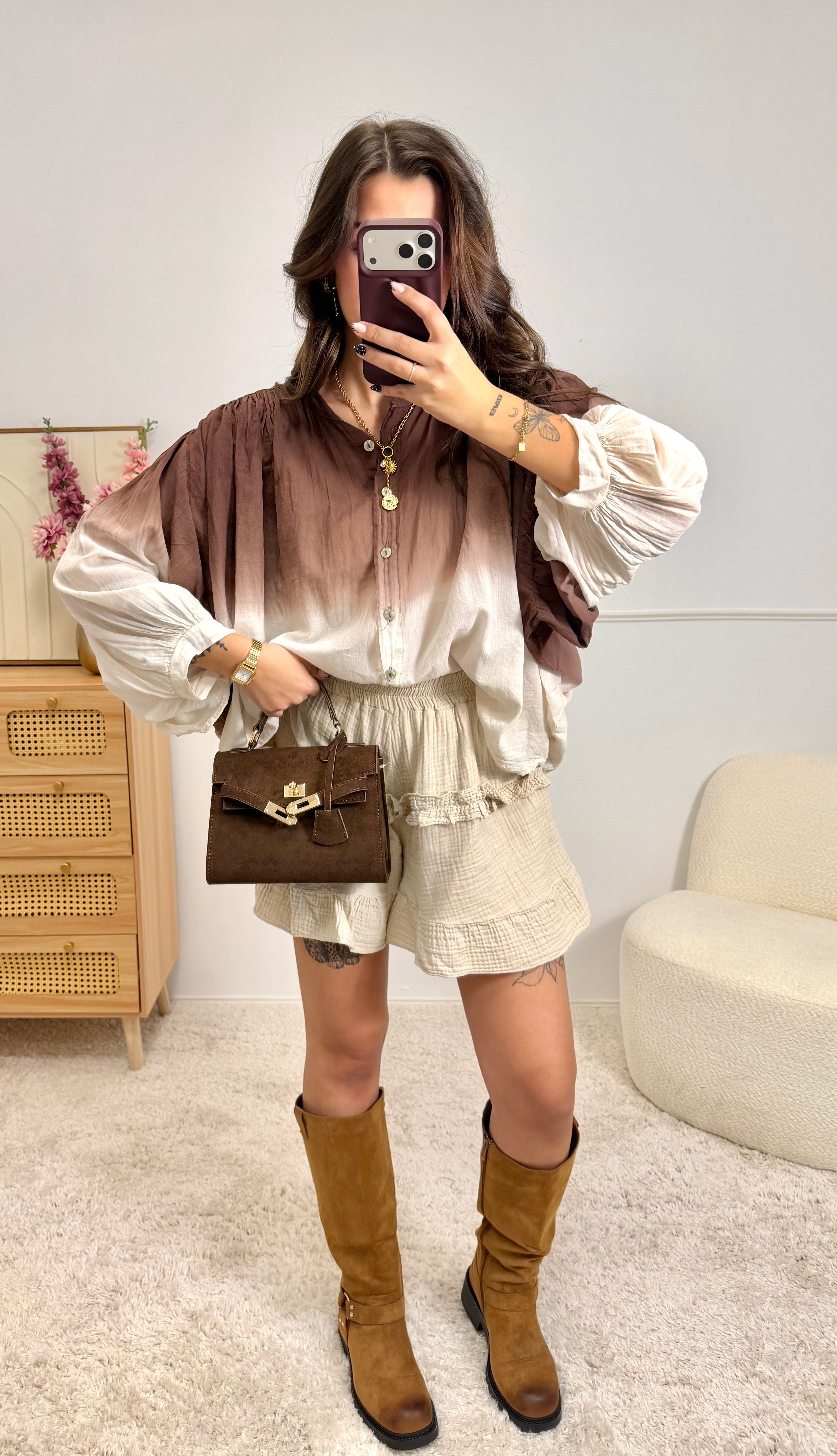 Blouse Dégradé Chocolat