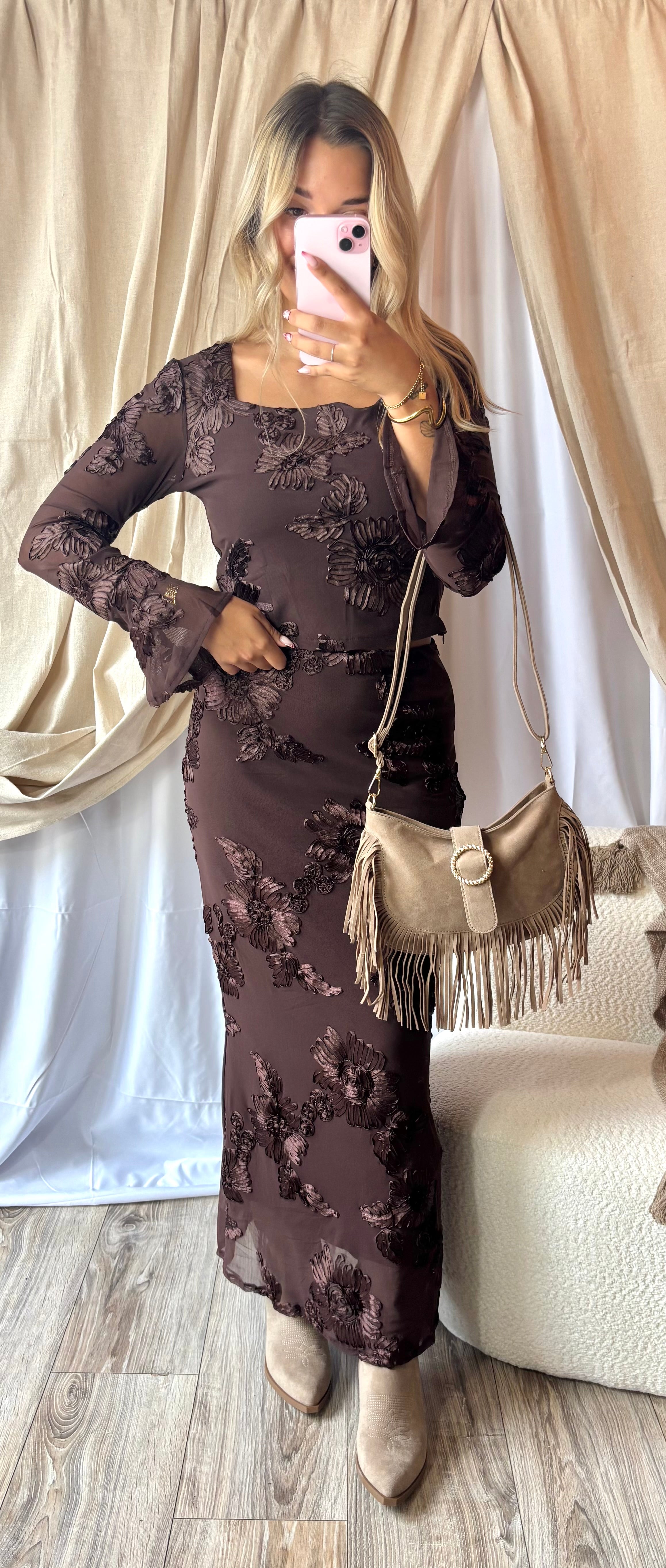 Ensemble Chocolat Brodé