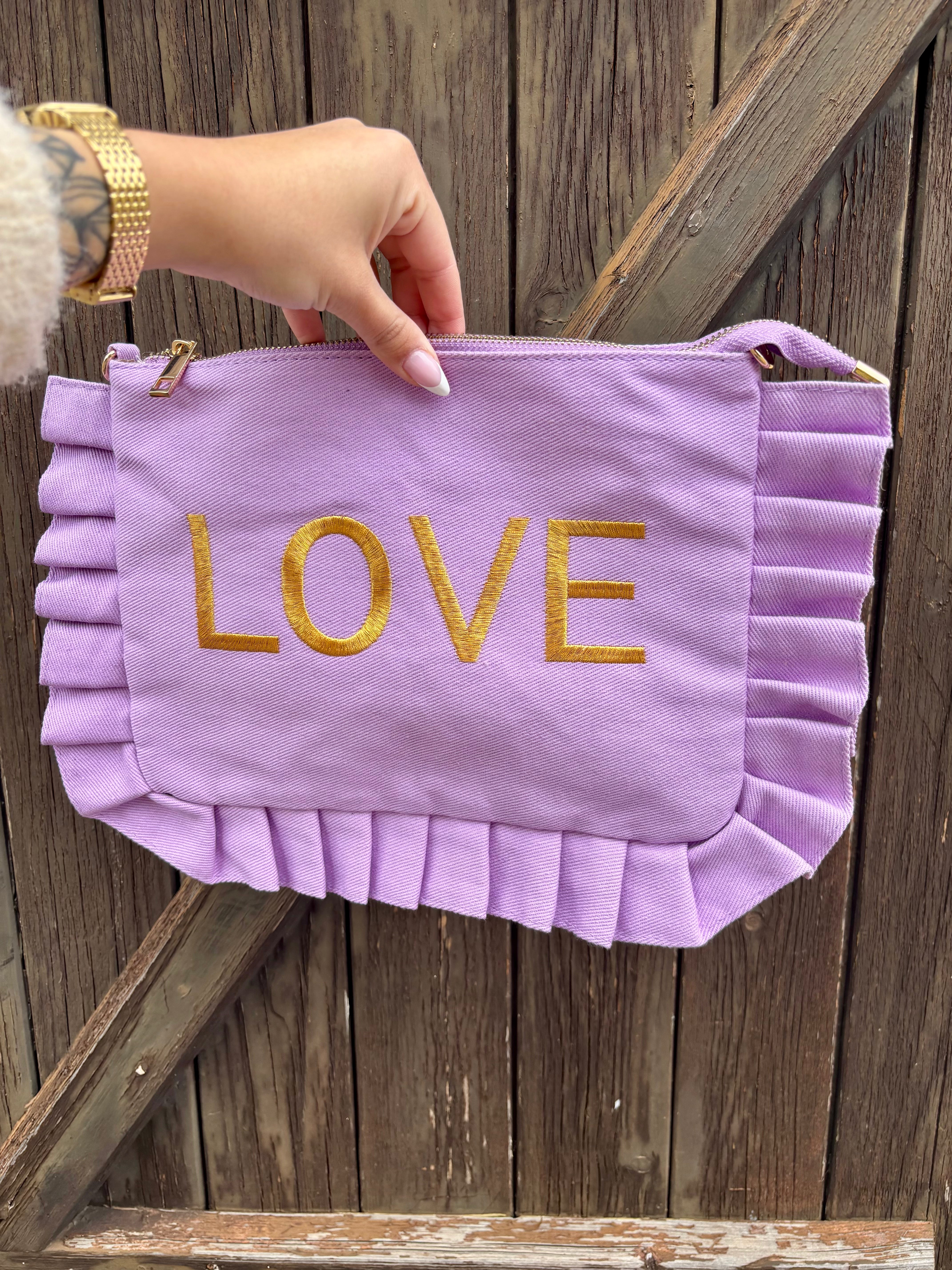 Sac Pochette Love Lila