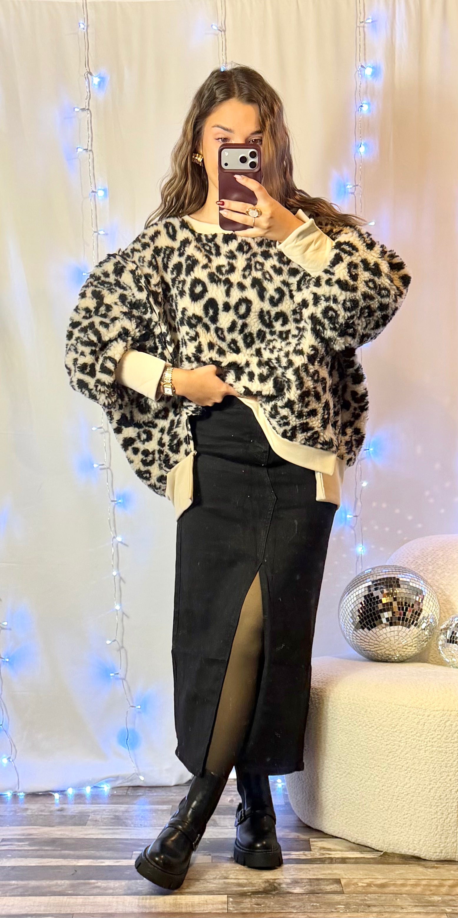 Sweat Moumoute Léopard