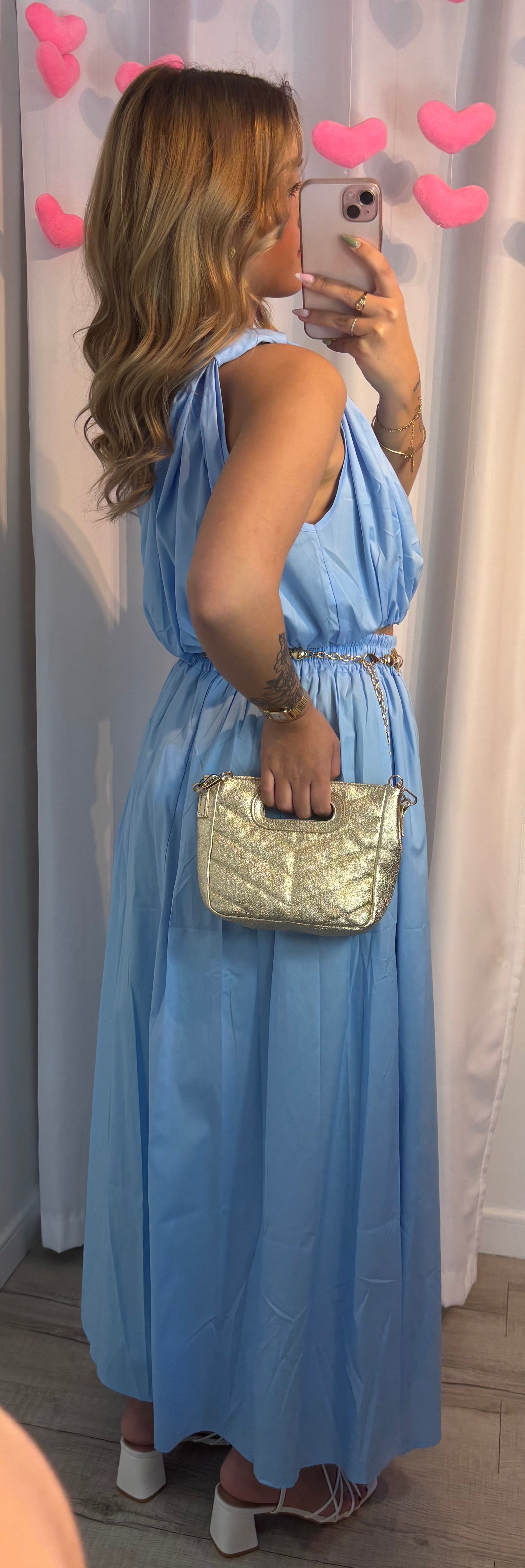 Ensemble Top & Jupe Bleu