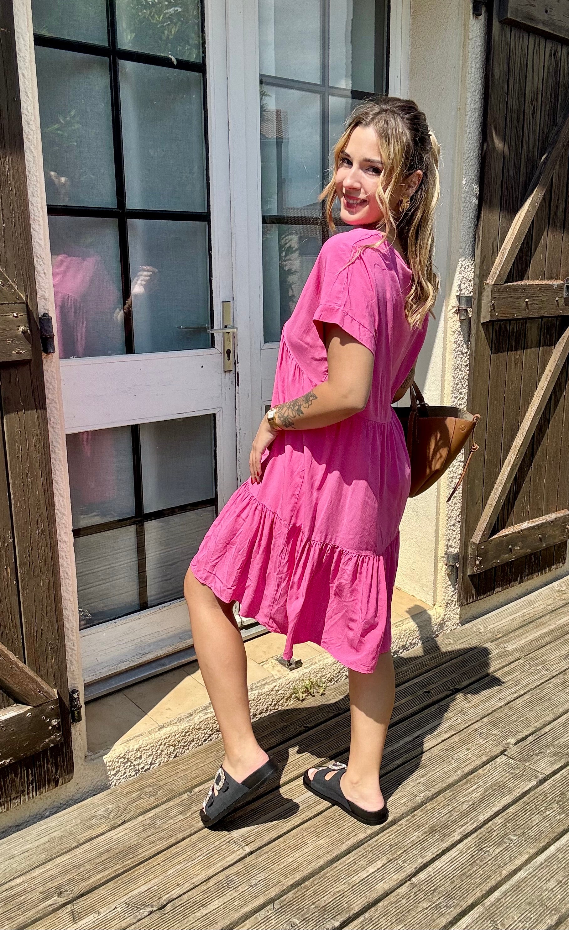 Robe Fluide Rose