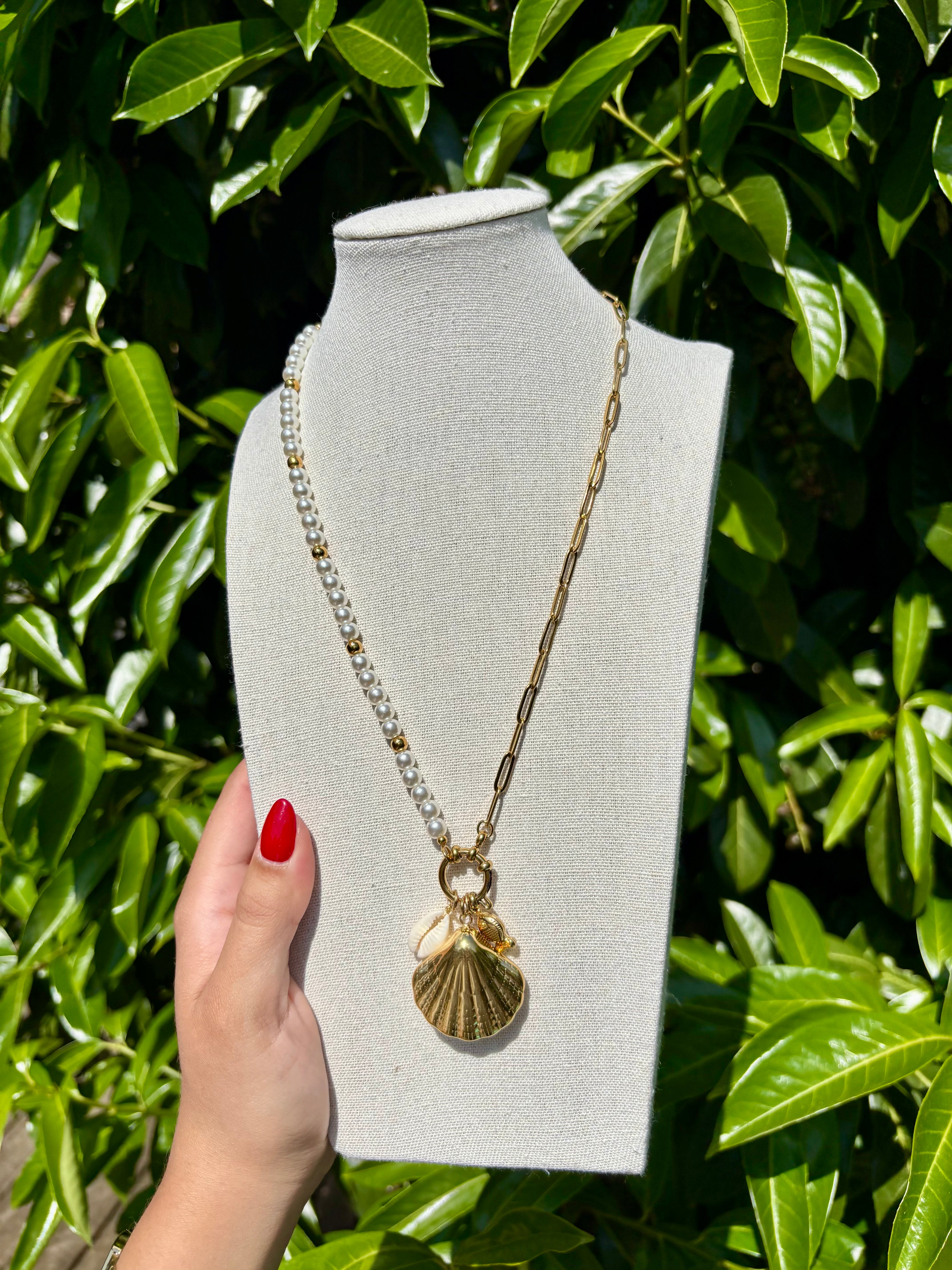 Collier Perles et Coquillages