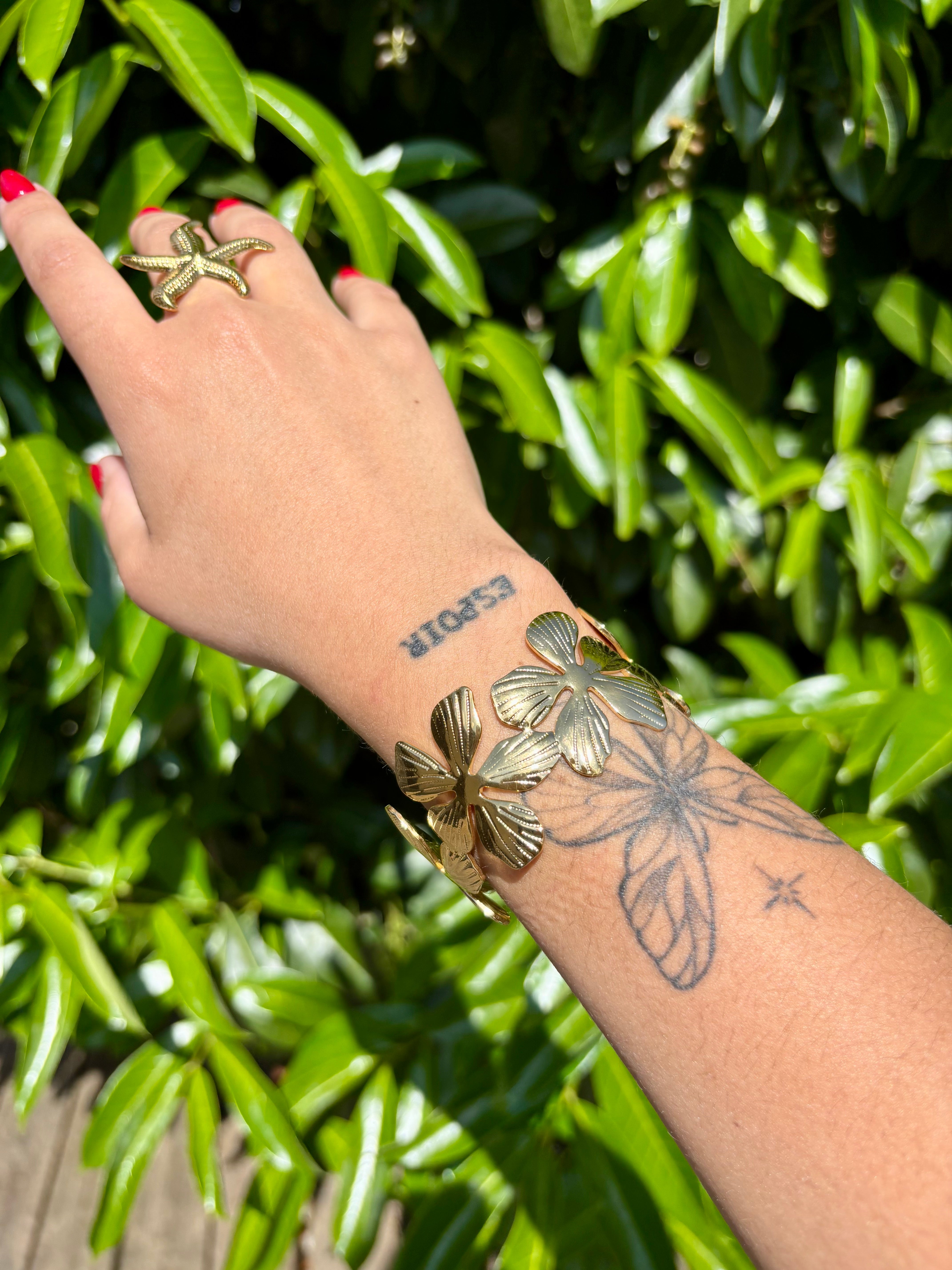 Bracelet Jonc Fleurs
